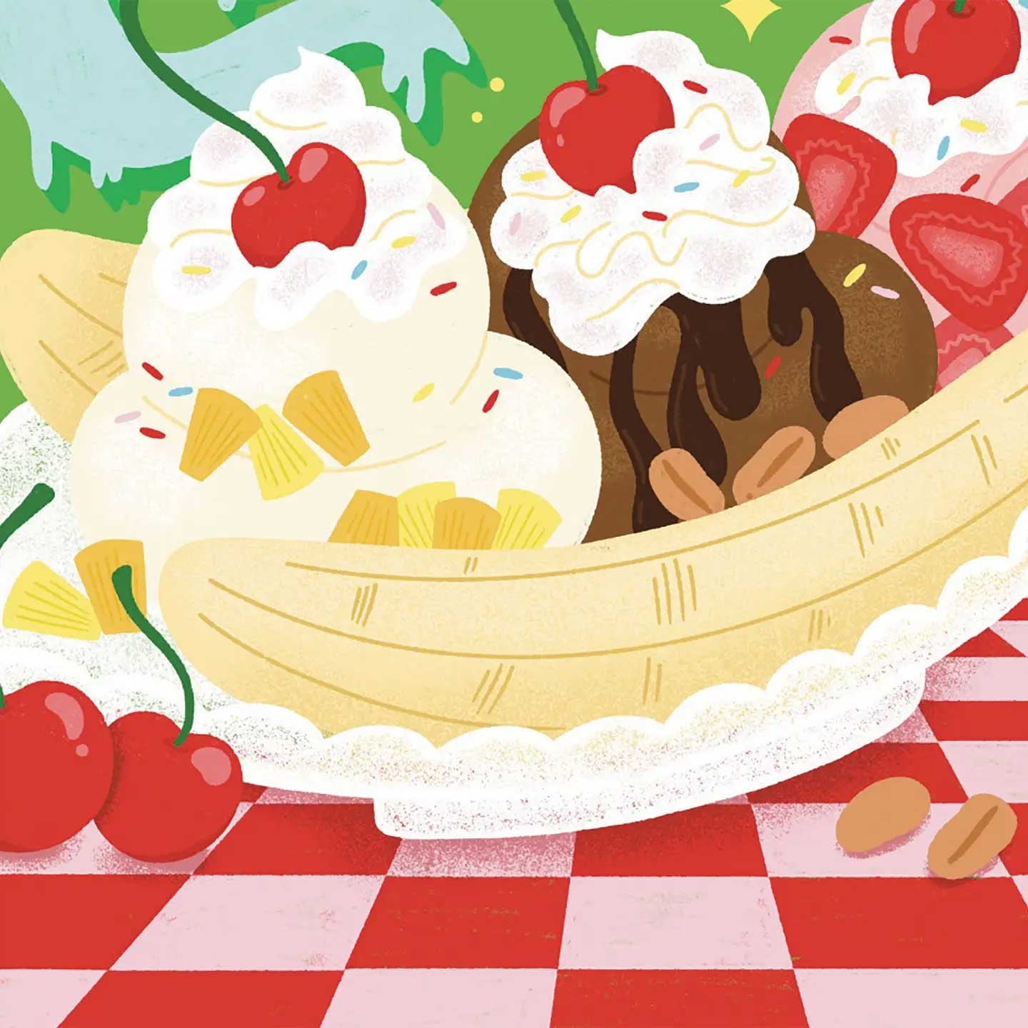 Banana Split Encouragement Card