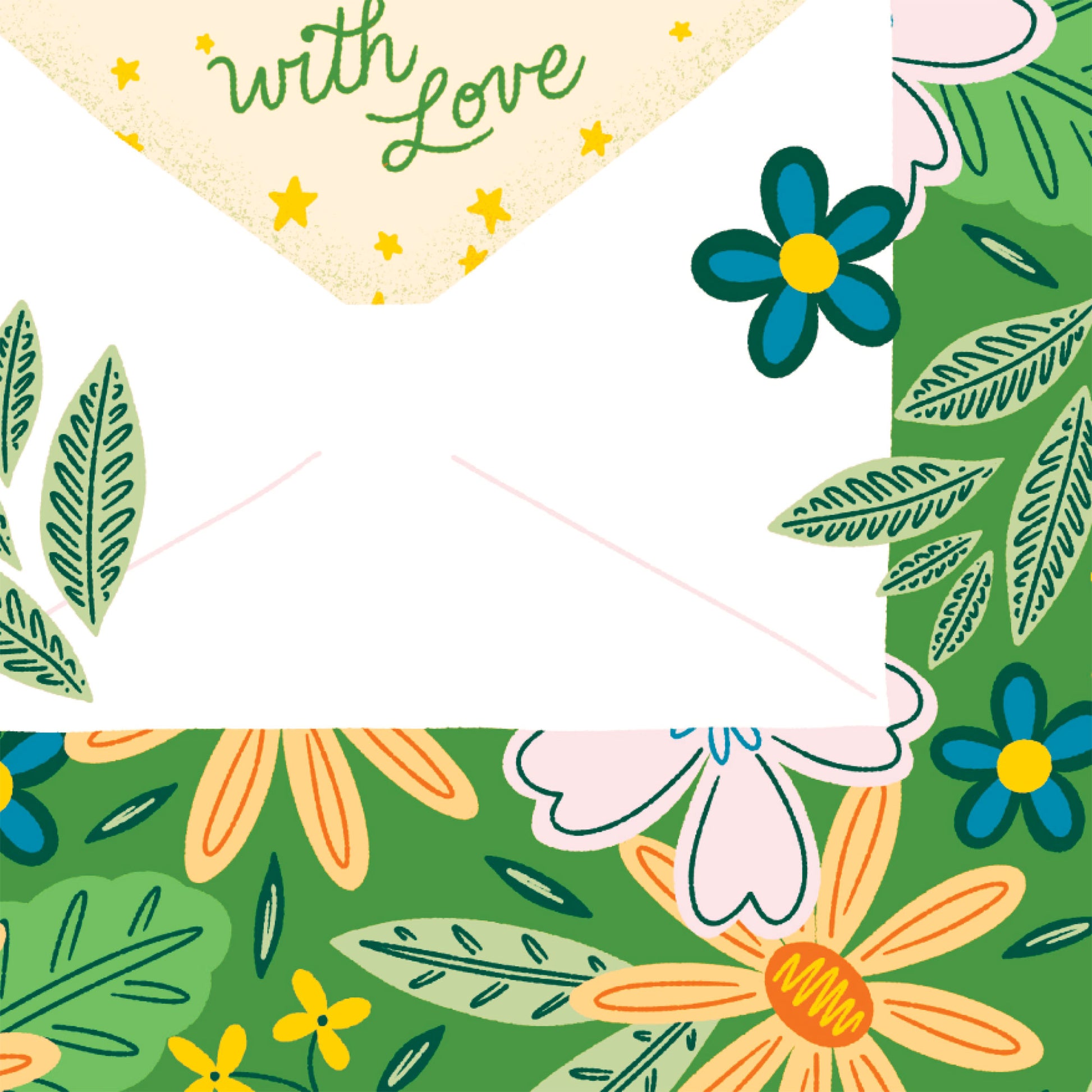 Happy Birthday Floral Envelope Card