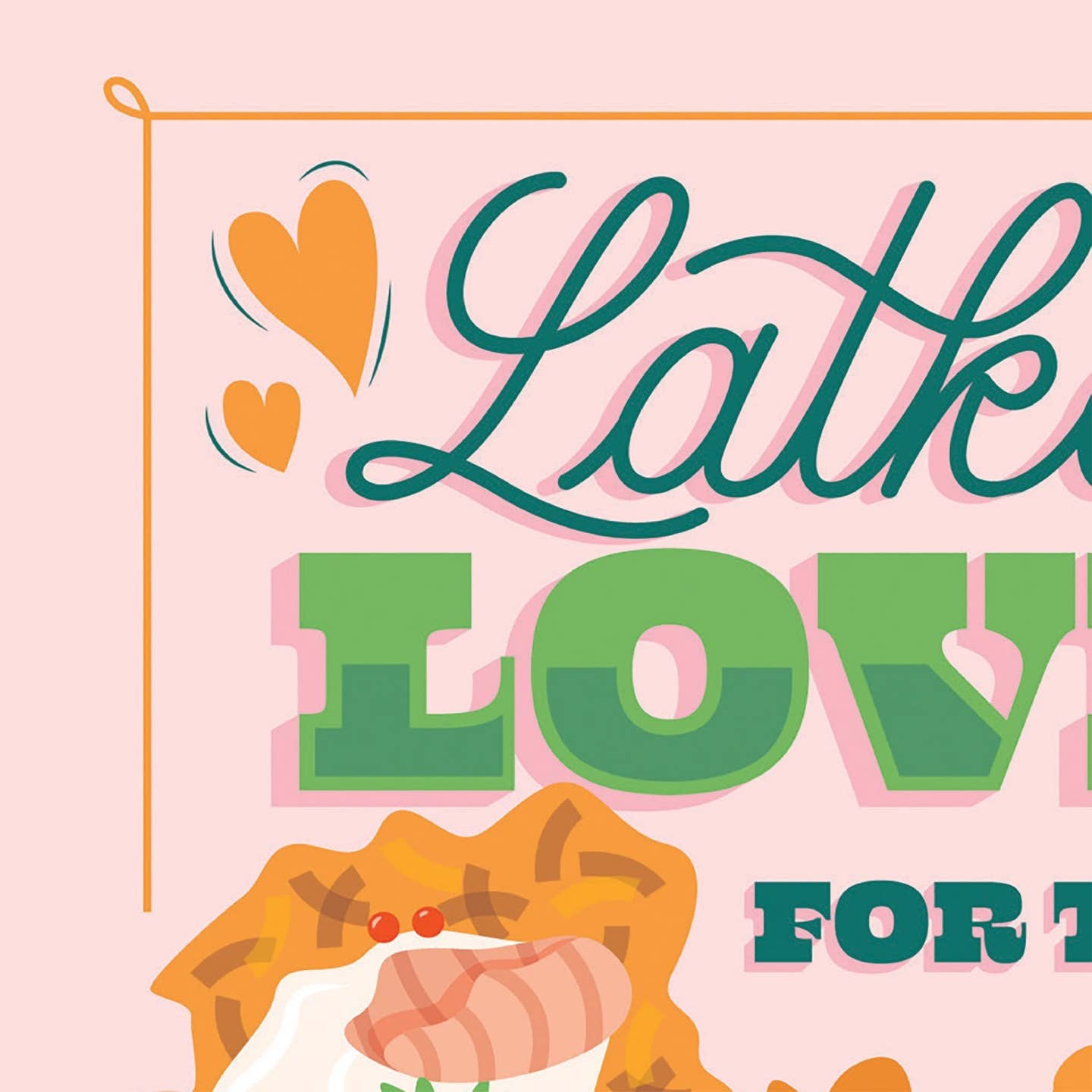 Latke Love Hanukkah Card
