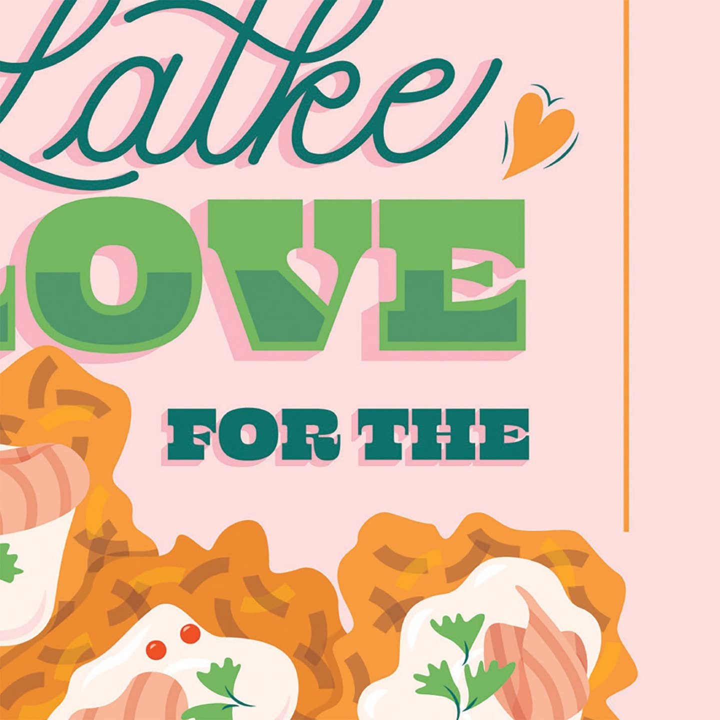 Latke Love Hanukkah Card