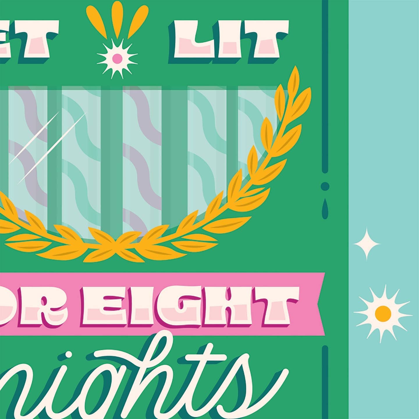 Let's Get Lit Hanukkah Card