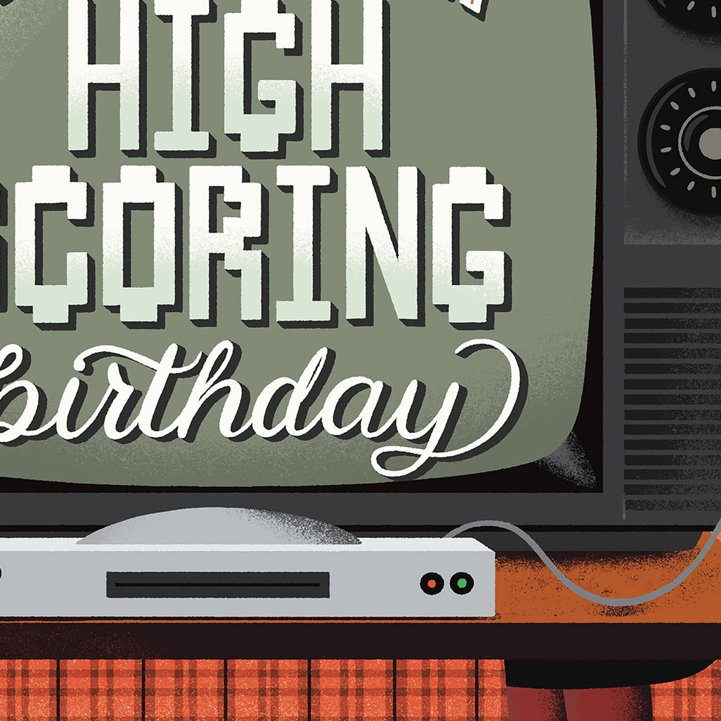 High Scoring Birthday Retro Gamer Card