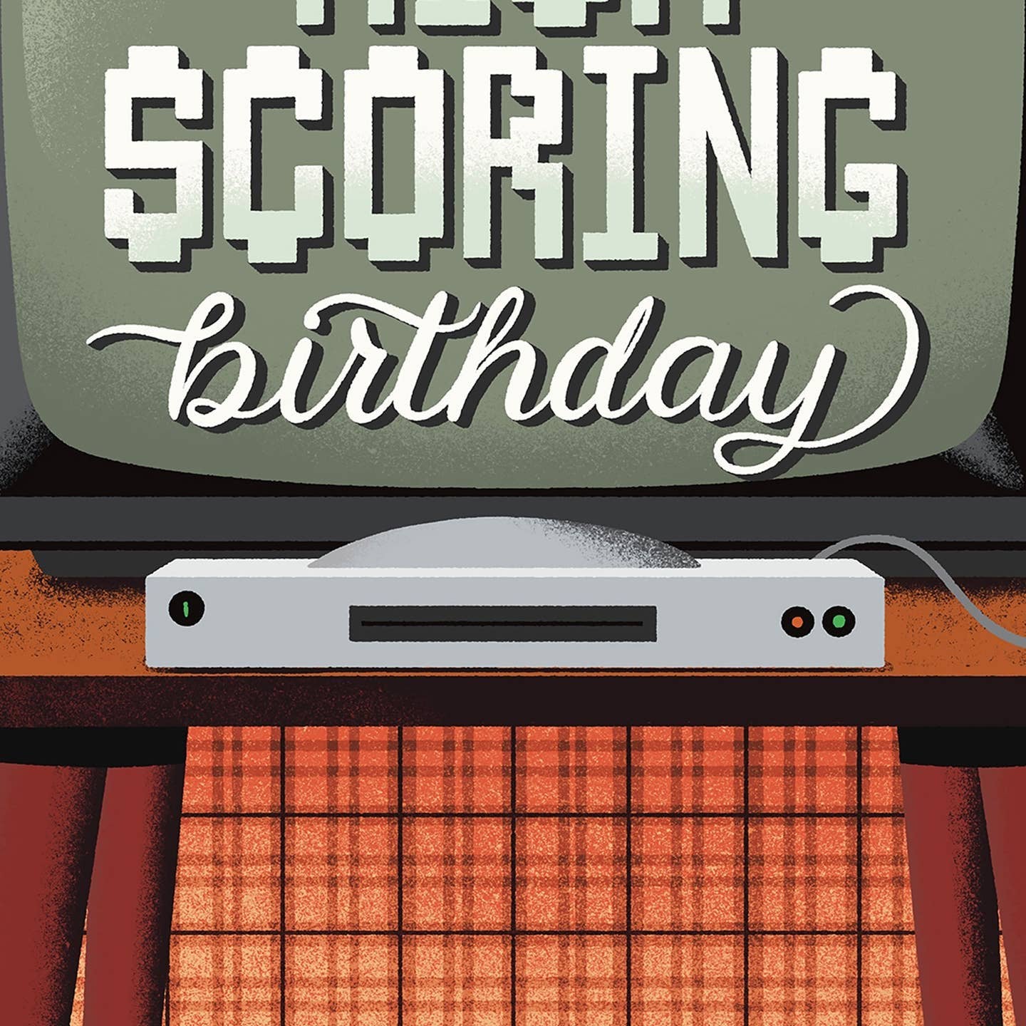 High Scoring Birthday Retro Gamer Card