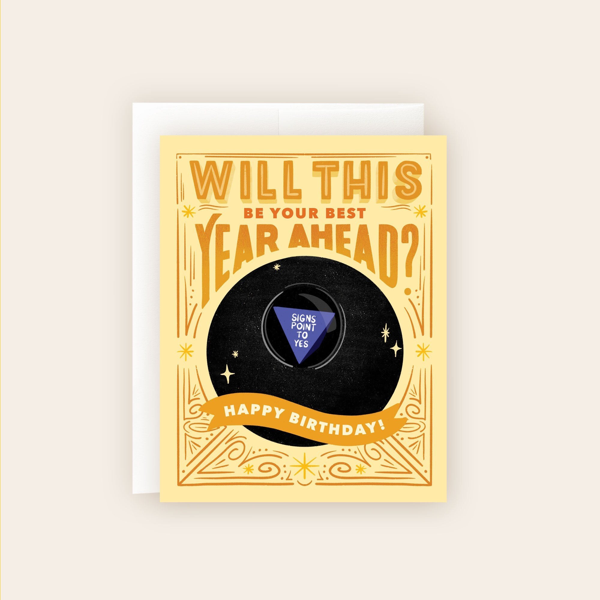 Magic Eight Ball Birthday Card