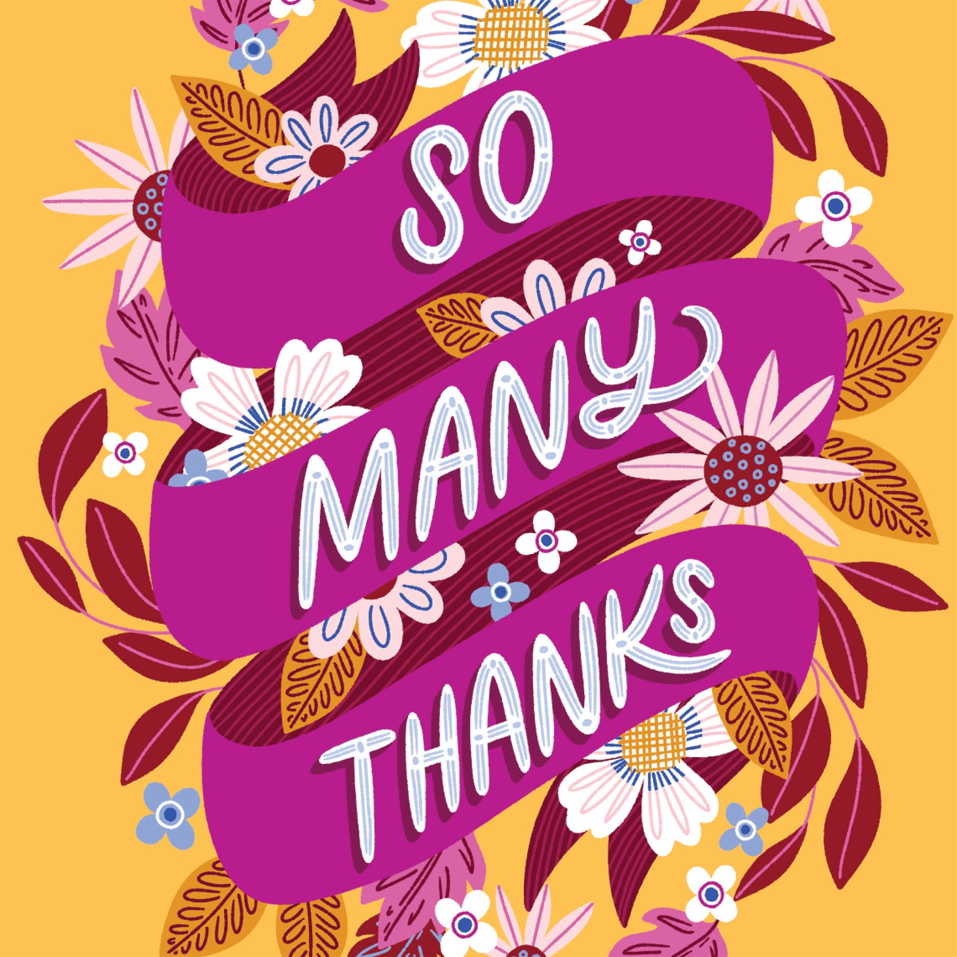 So Many Thanks Ribbon Thank You Card