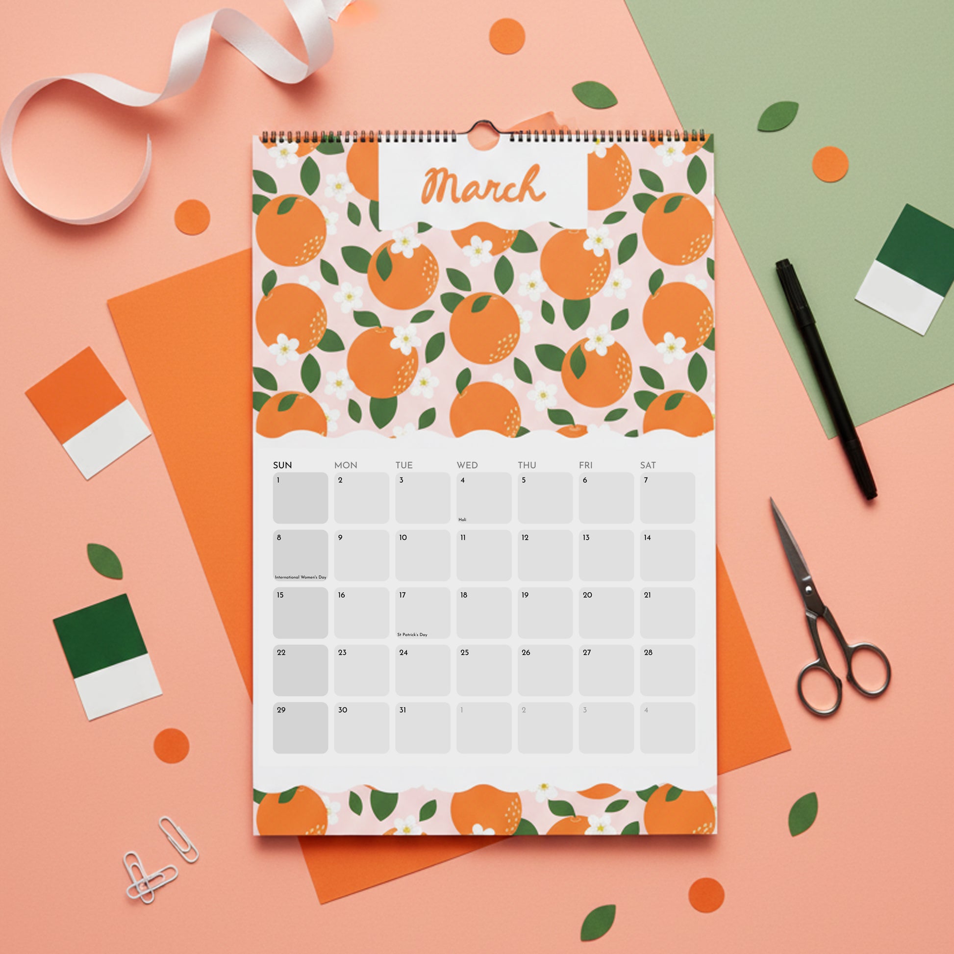Happy Patterns Wall Calendar (2026) 11 x 16.5"