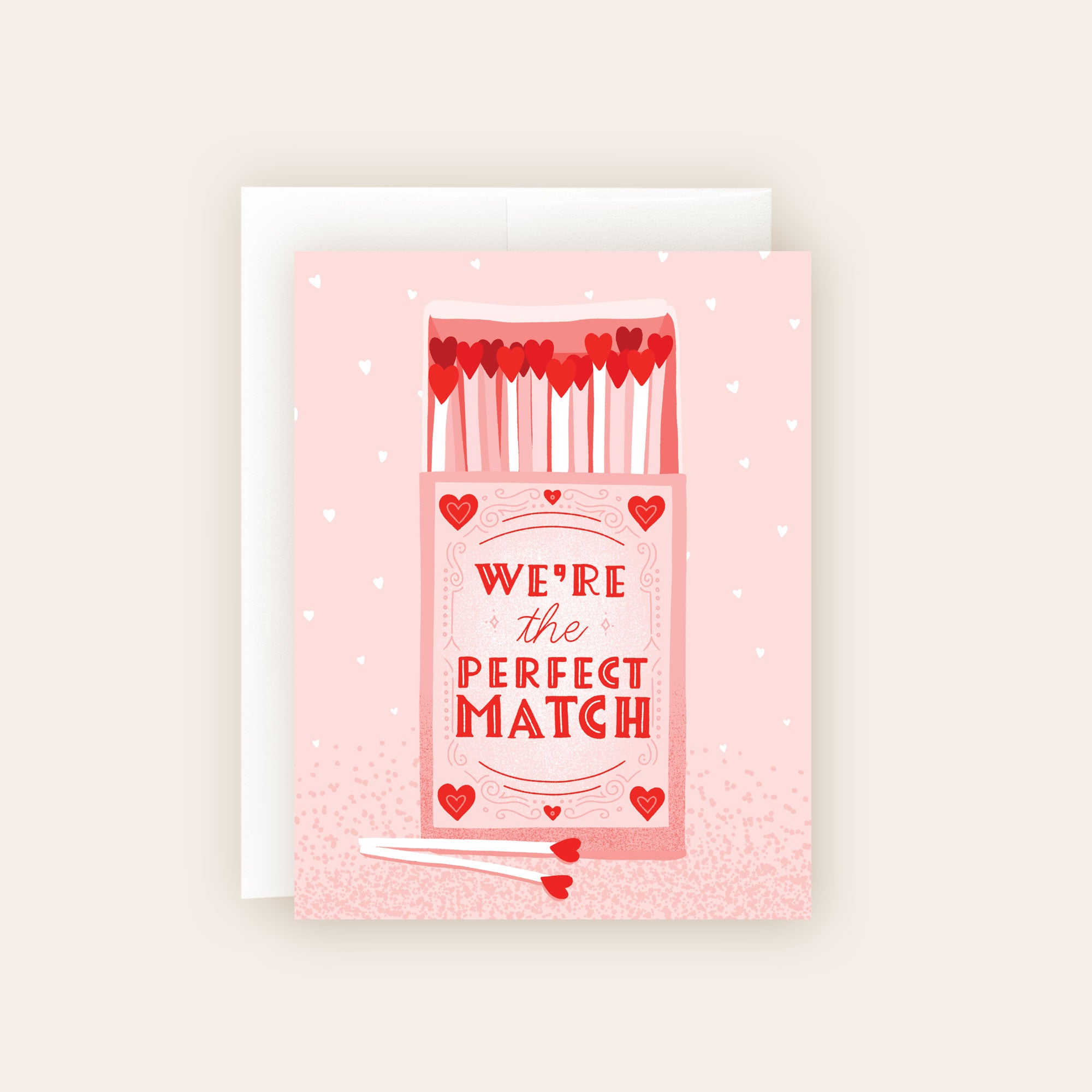 Perfect Match Valentine’s Heart Matchbox Card