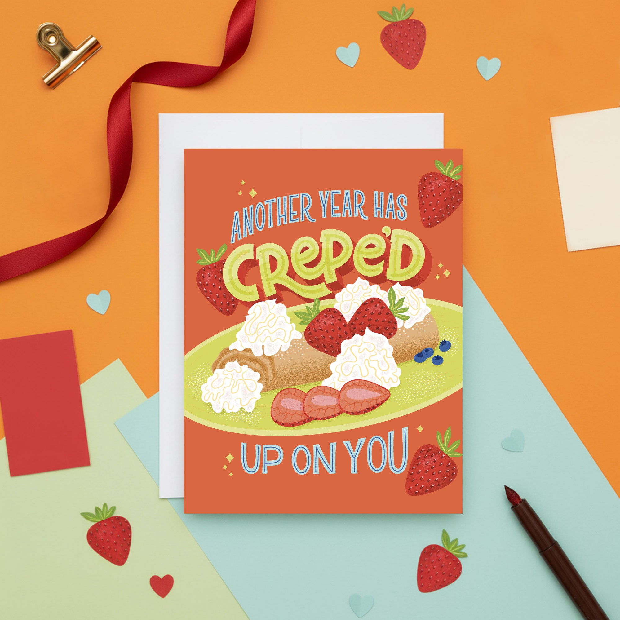 Crepe'd Up Birthday Card