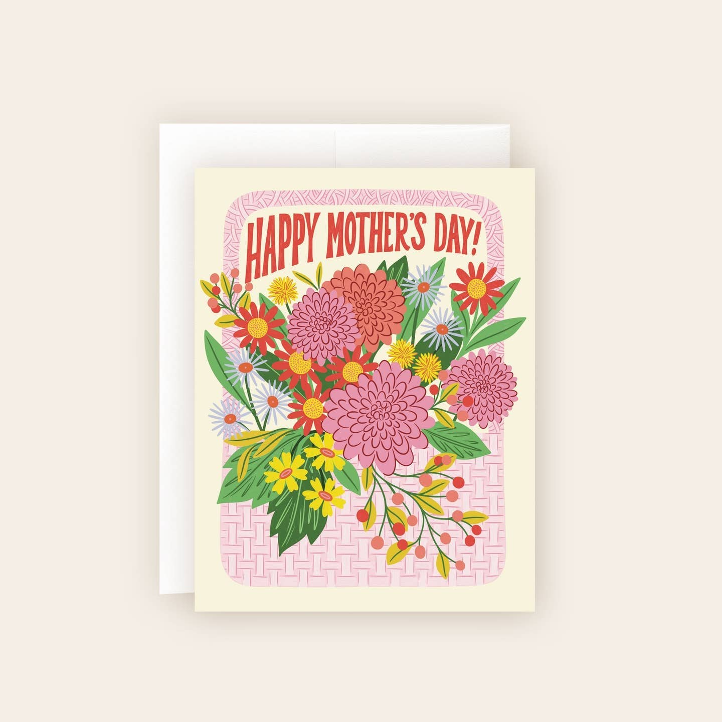 Mother's Day Floral Basket Card