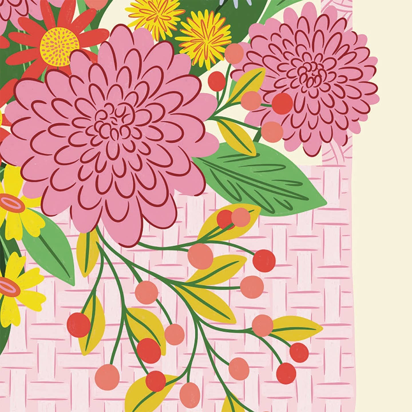 Mother's Day Floral Basket Card