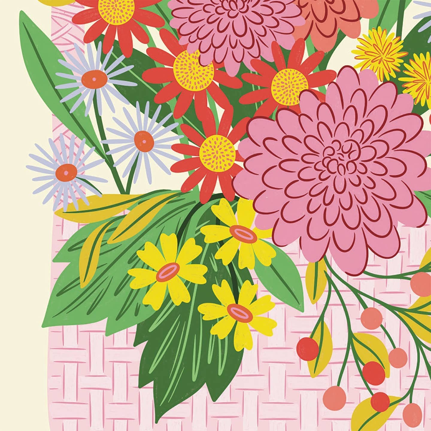 Mother's Day Floral Basket Card