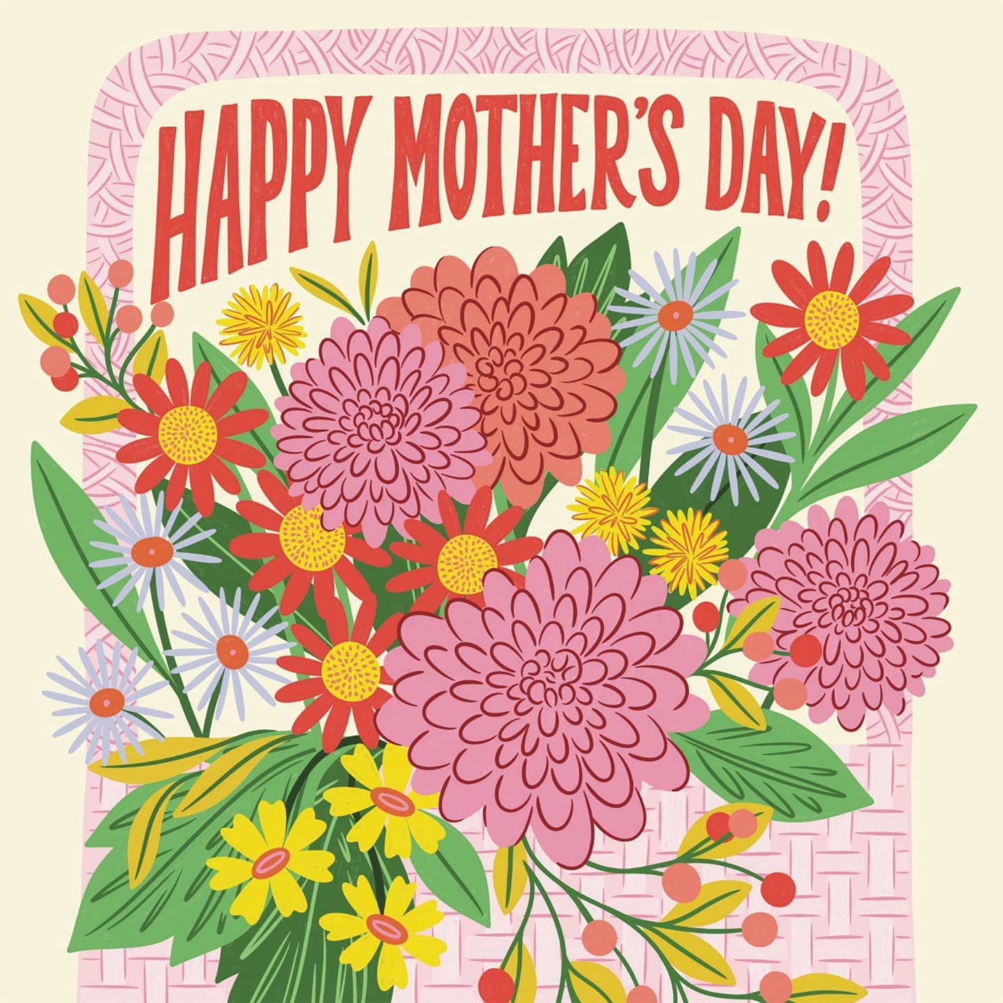 Mother's Day Floral Basket Card