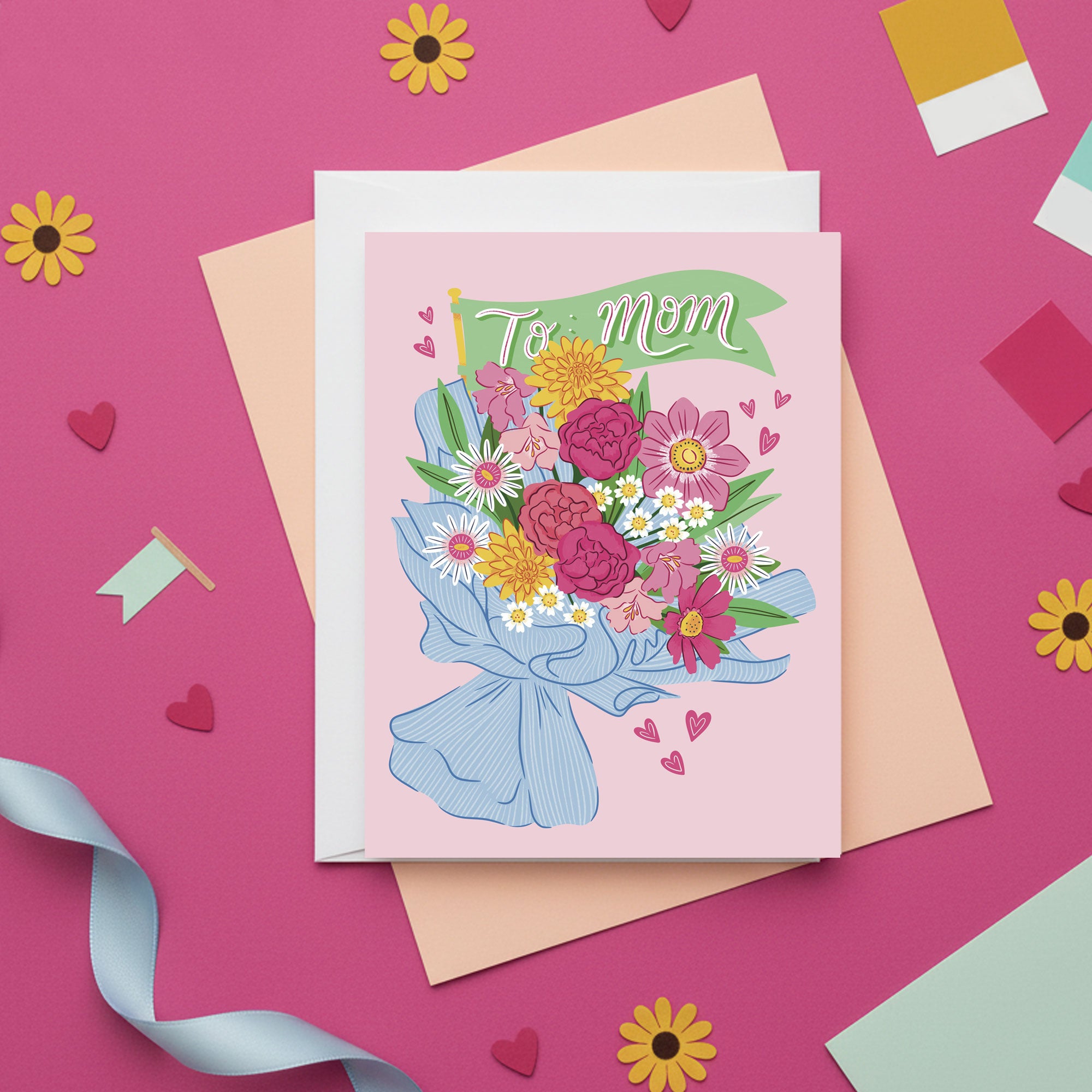 To Mom Floral Bouquet Mother's Day Card