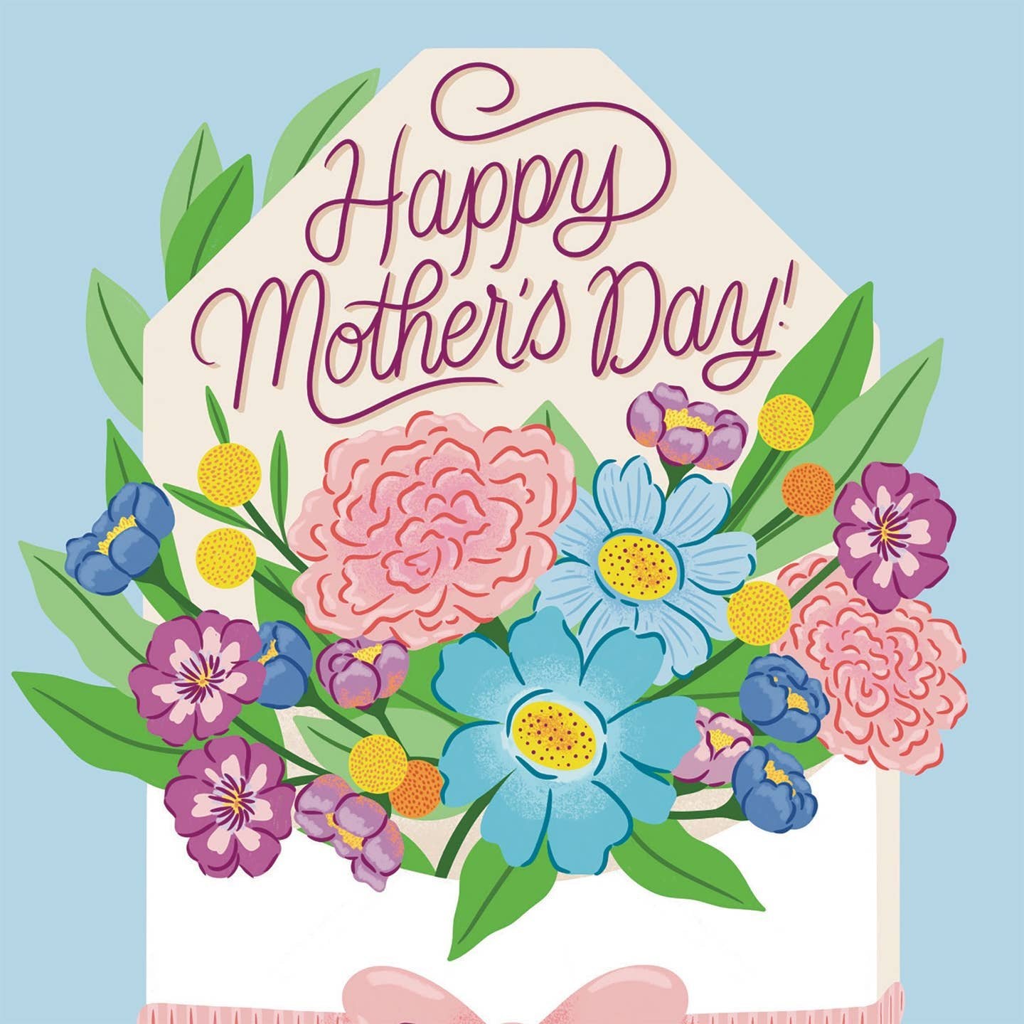 Mother's Day Floral Envelope Card