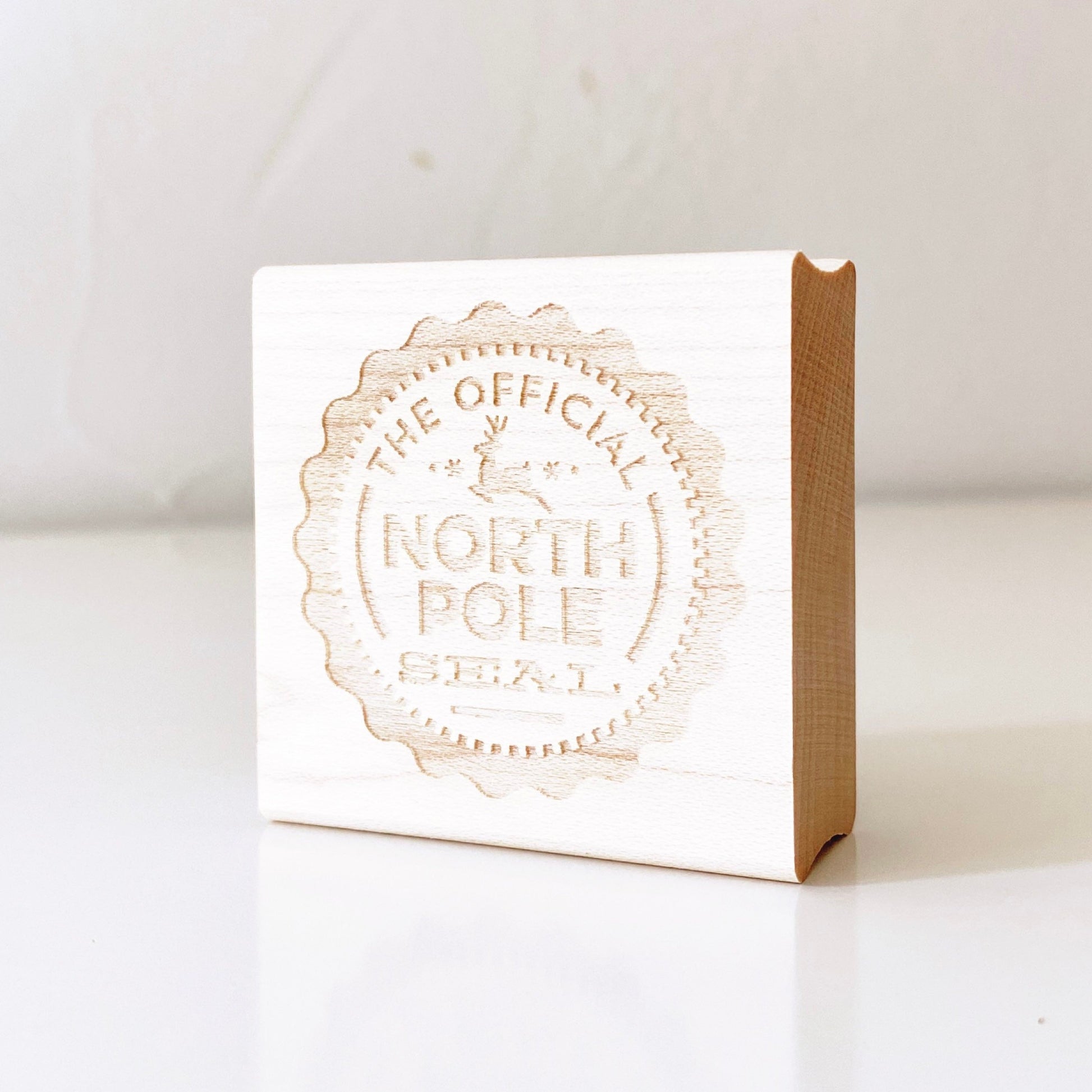 Official North Pole Seal Wooden Stamp