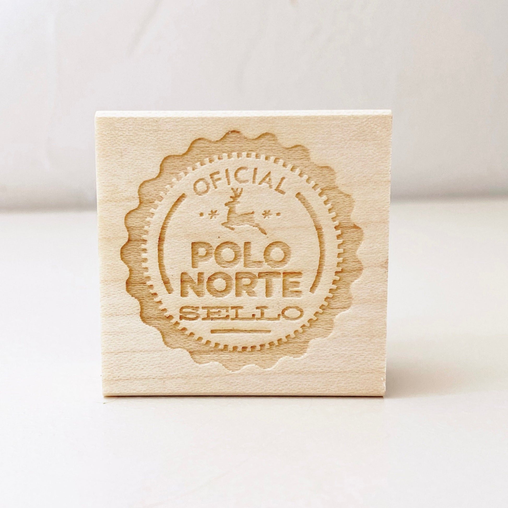 Official North Pole Seal Wooden Stamp