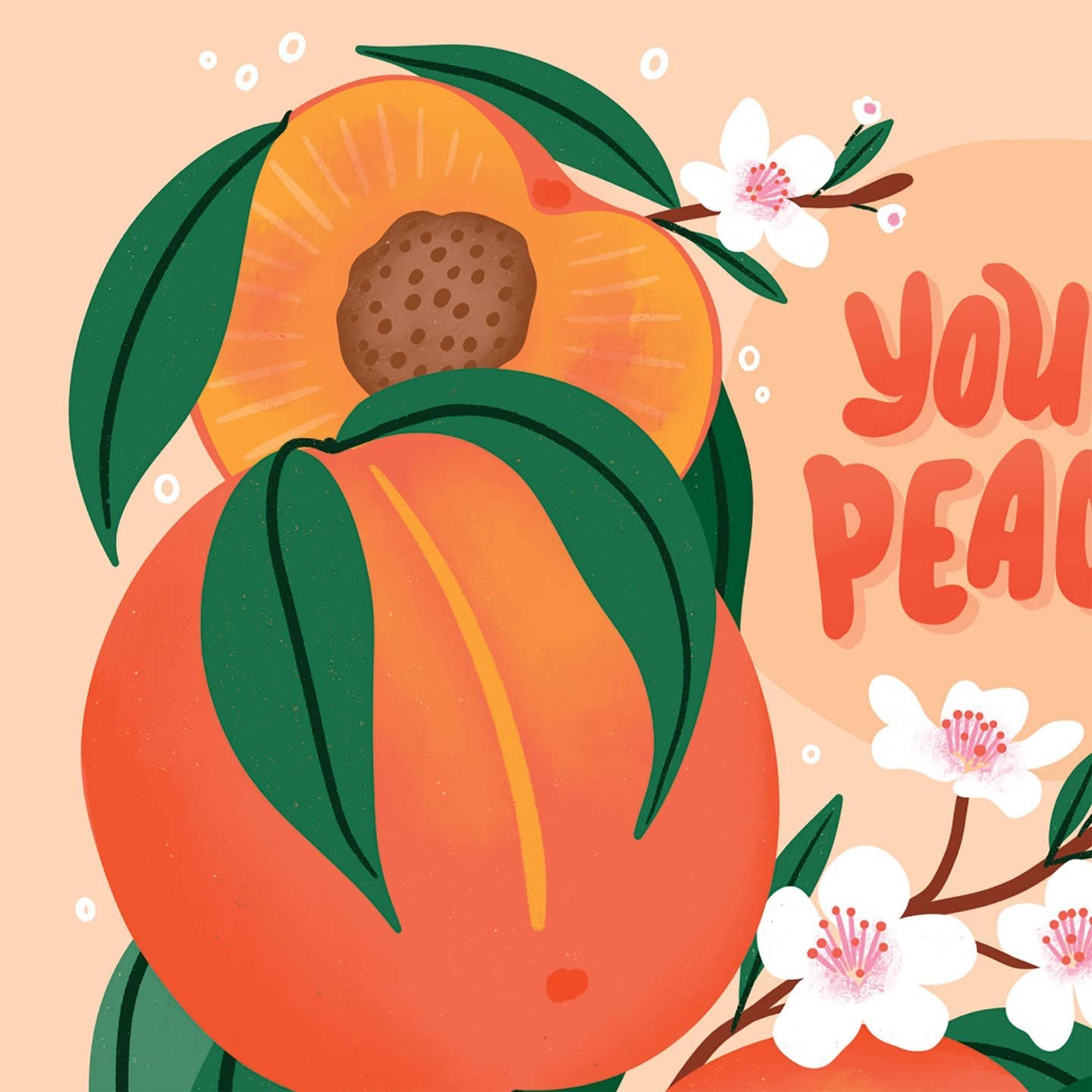 You Are Peachy Birthday Card