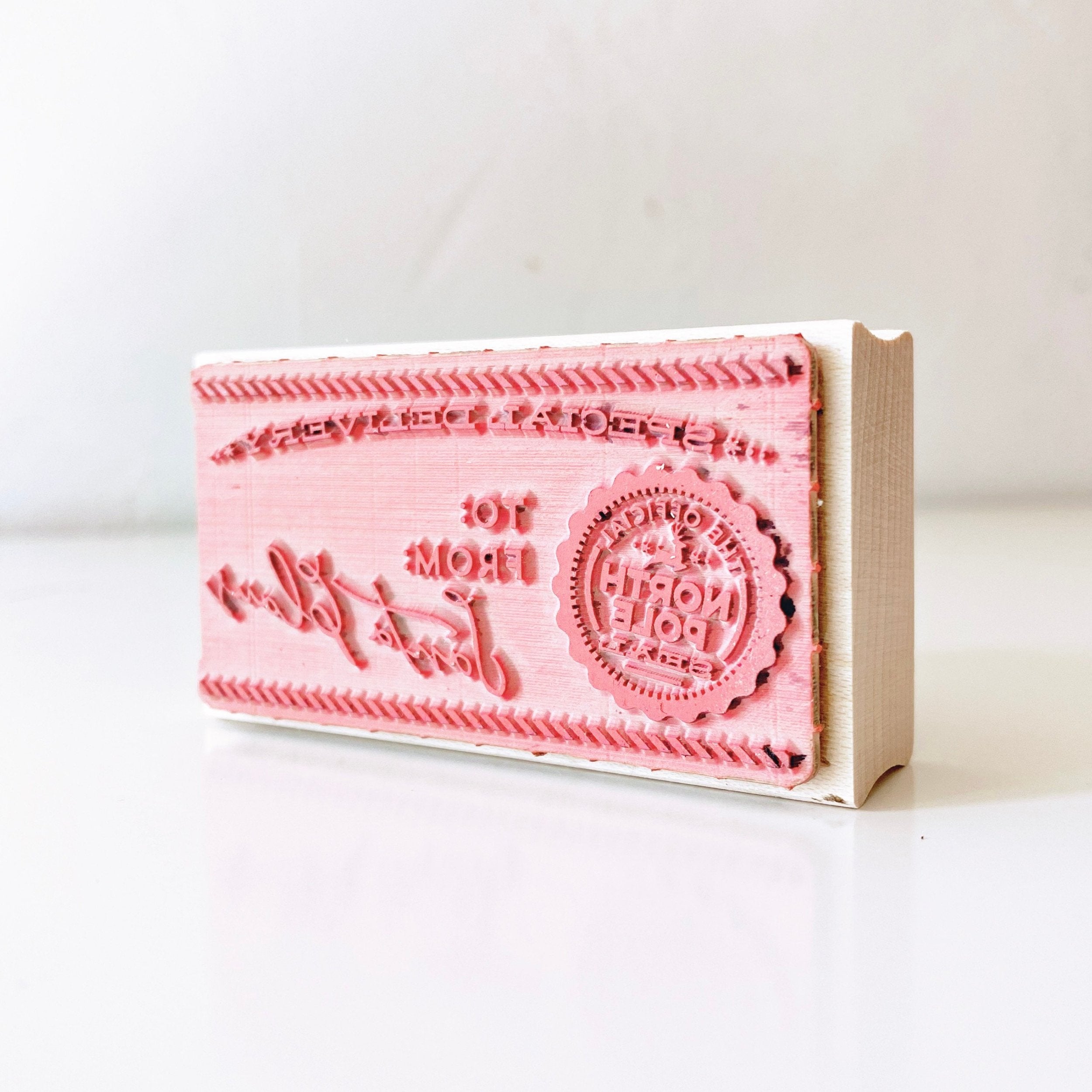 Personalized Santa Gift Tag Stamp