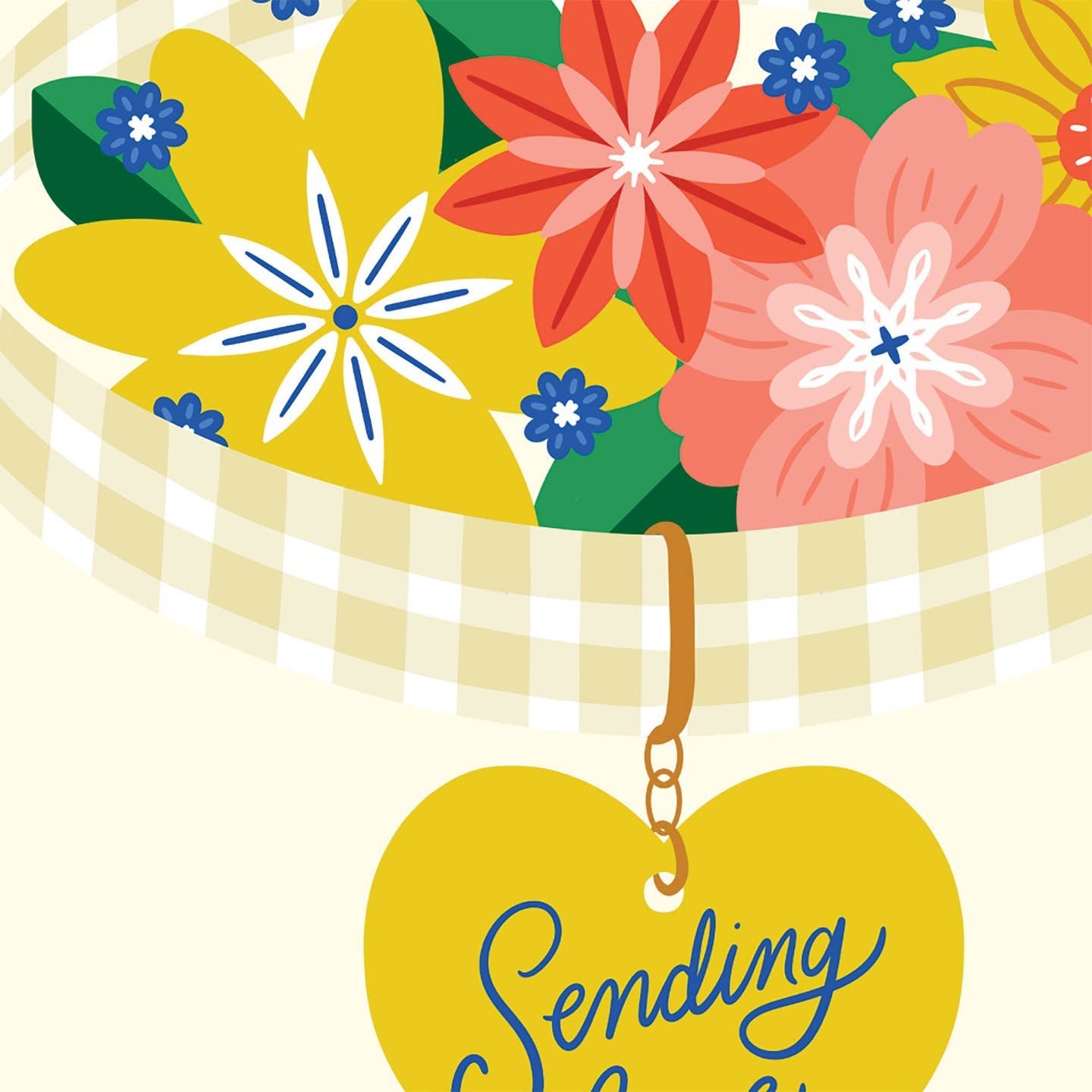 Sending Love Floral Collar Pet Sympathy Card