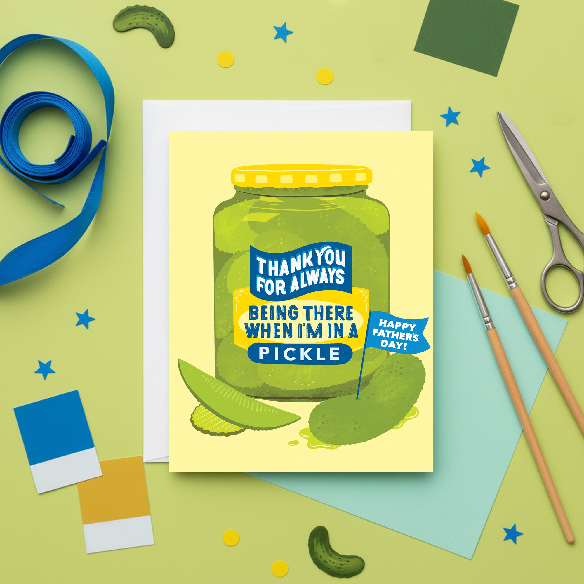 In A Pickle Father's Day Card