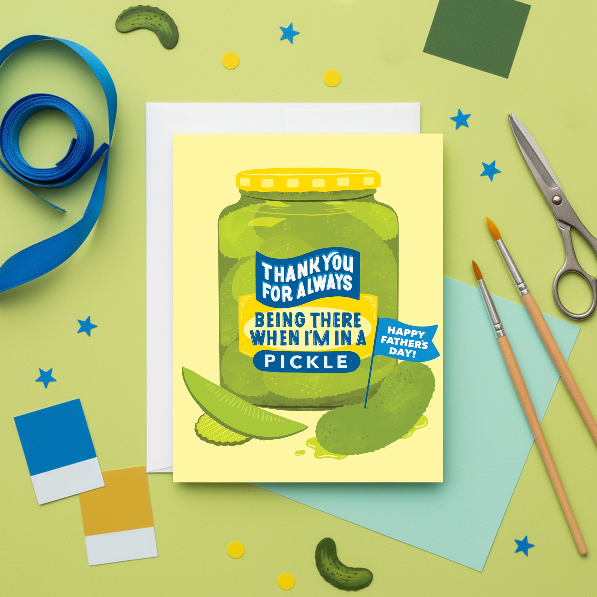 In A Pickle Father's Day Card