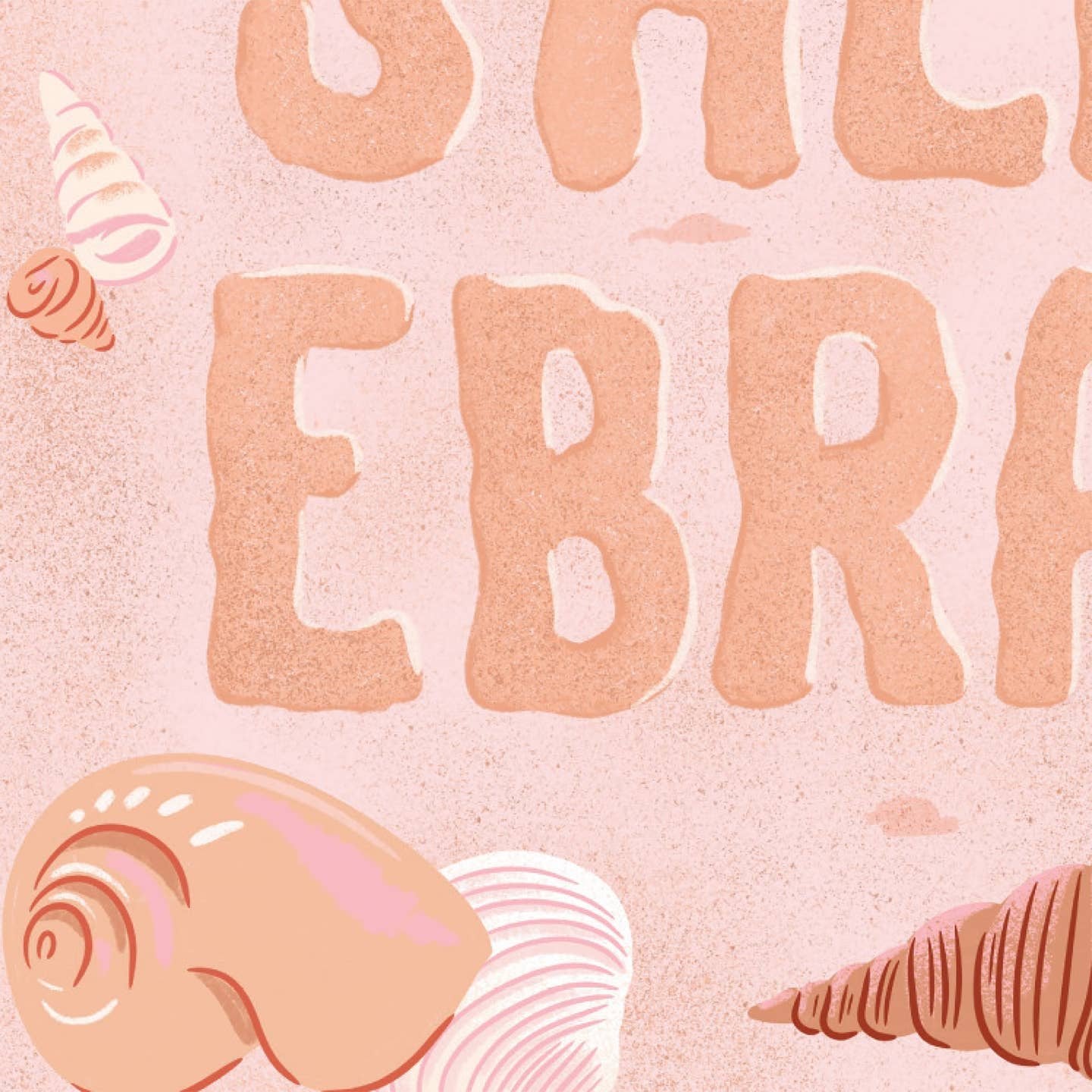 Let’s Shell-Ebrate Beach Pun Celebration Card