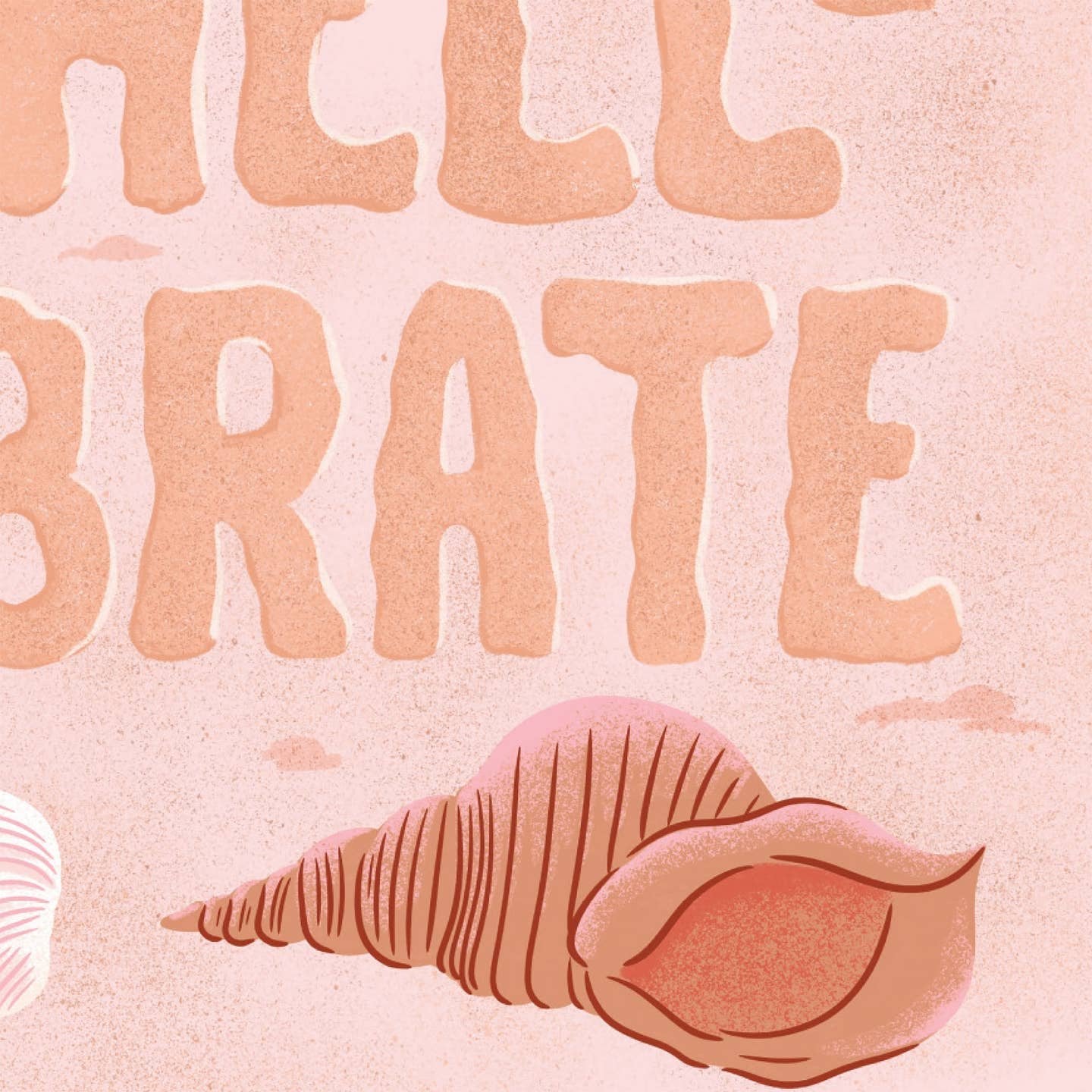 Let’s Shell-Ebrate Beach Pun Celebration Card