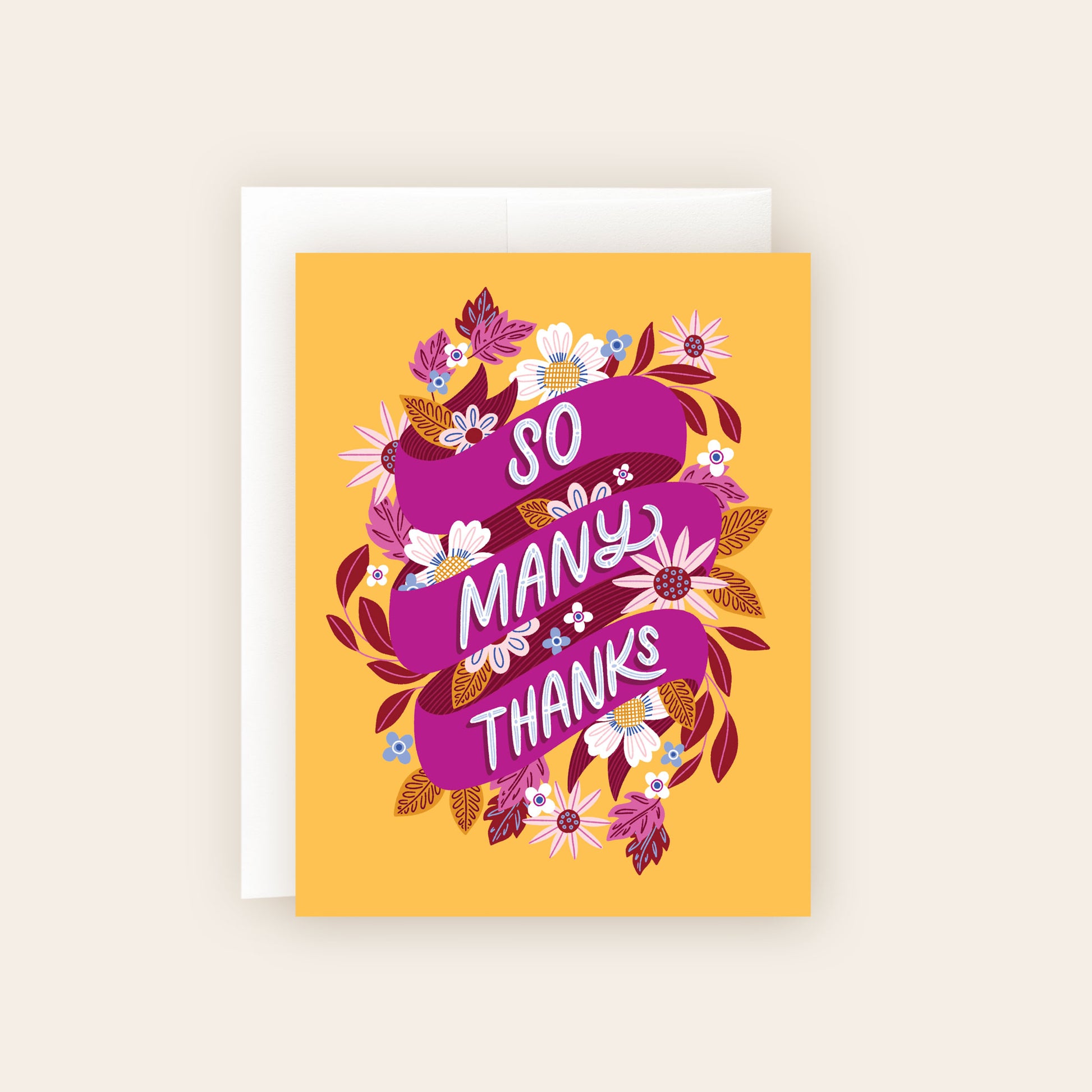 So Many Thanks Ribbon Thank You Card