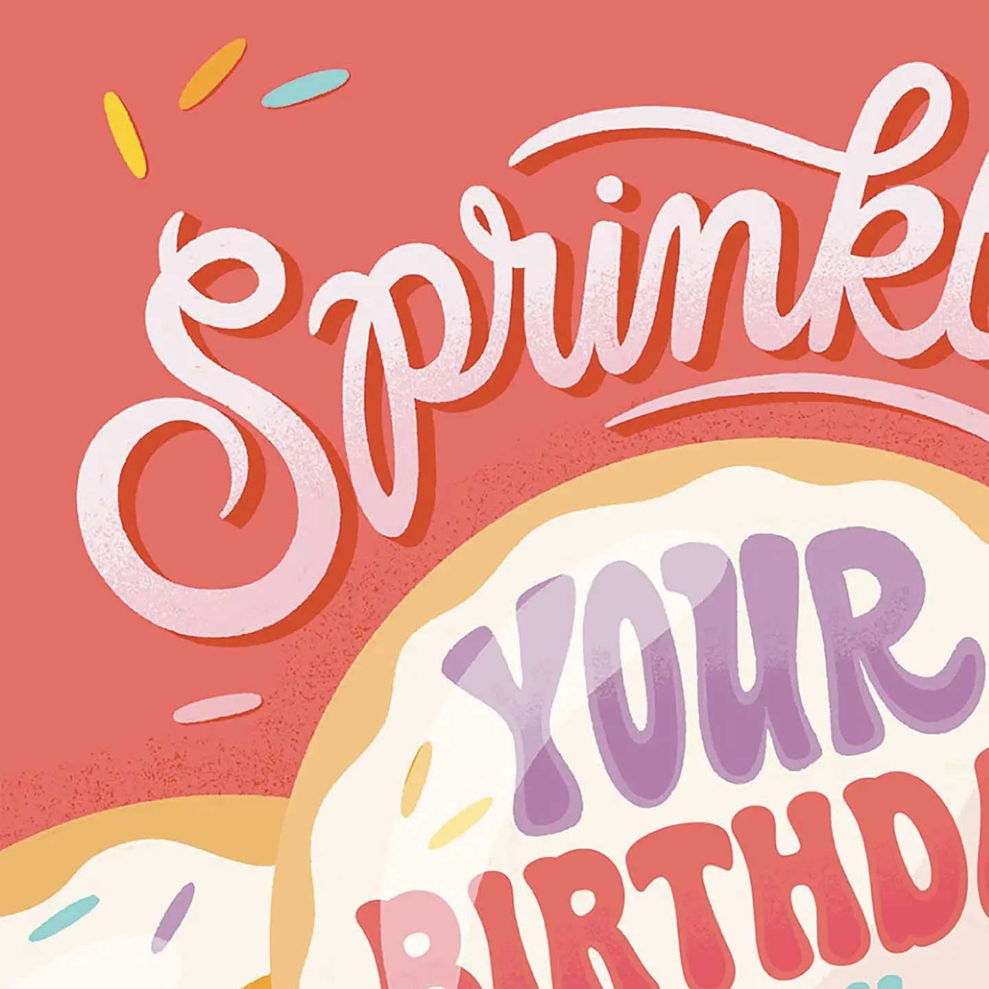 Sprinkling Love Birthday Card