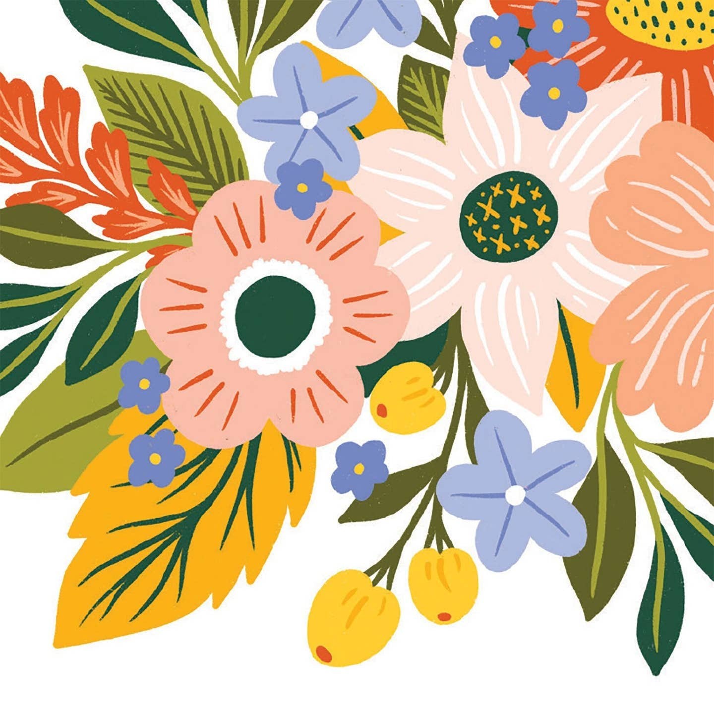 Garden Bouquet Thank You Floral Arrangement Card