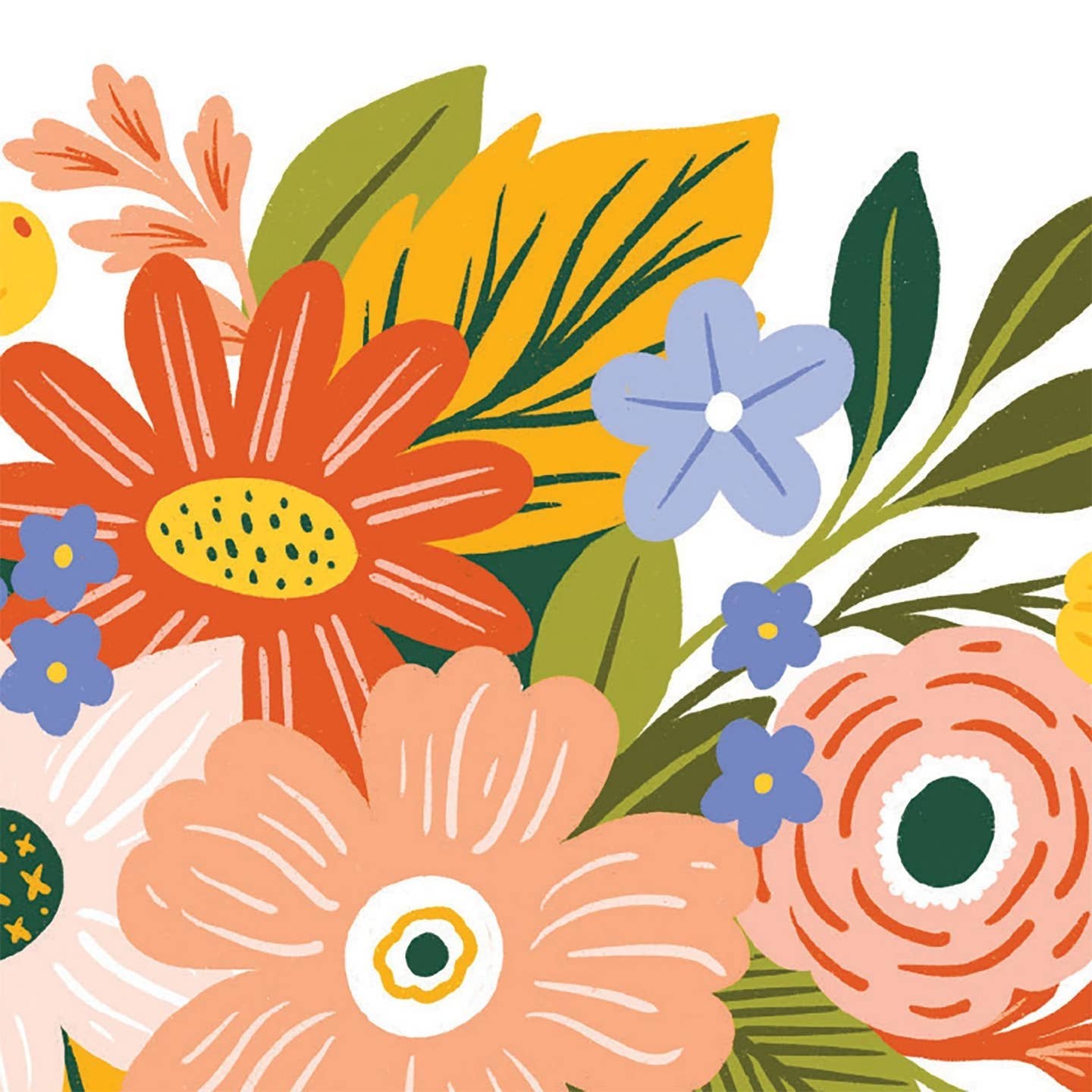 Garden Bouquet Thank You Floral Arrangement Card