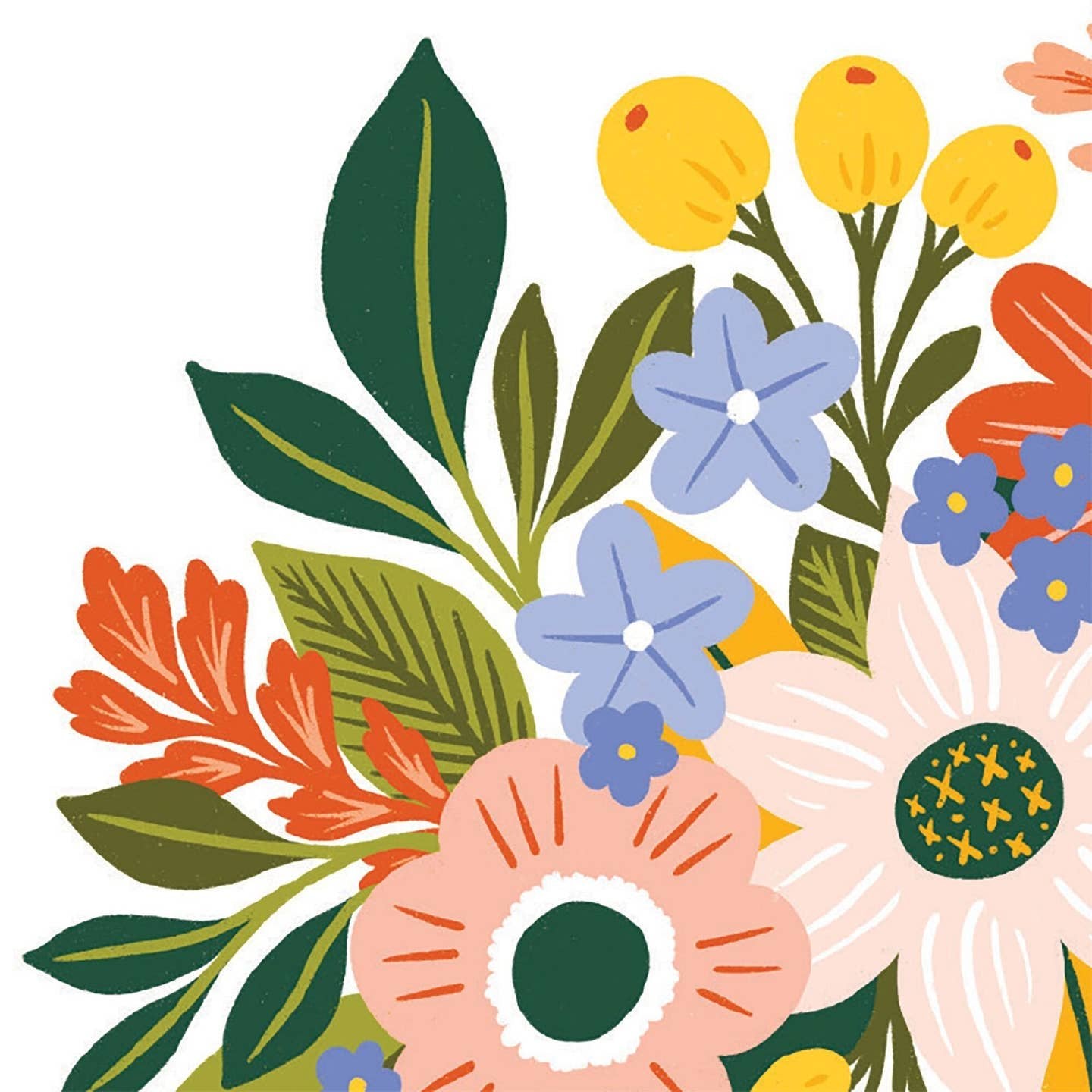 Garden Bouquet Thank You Floral Arrangement Card