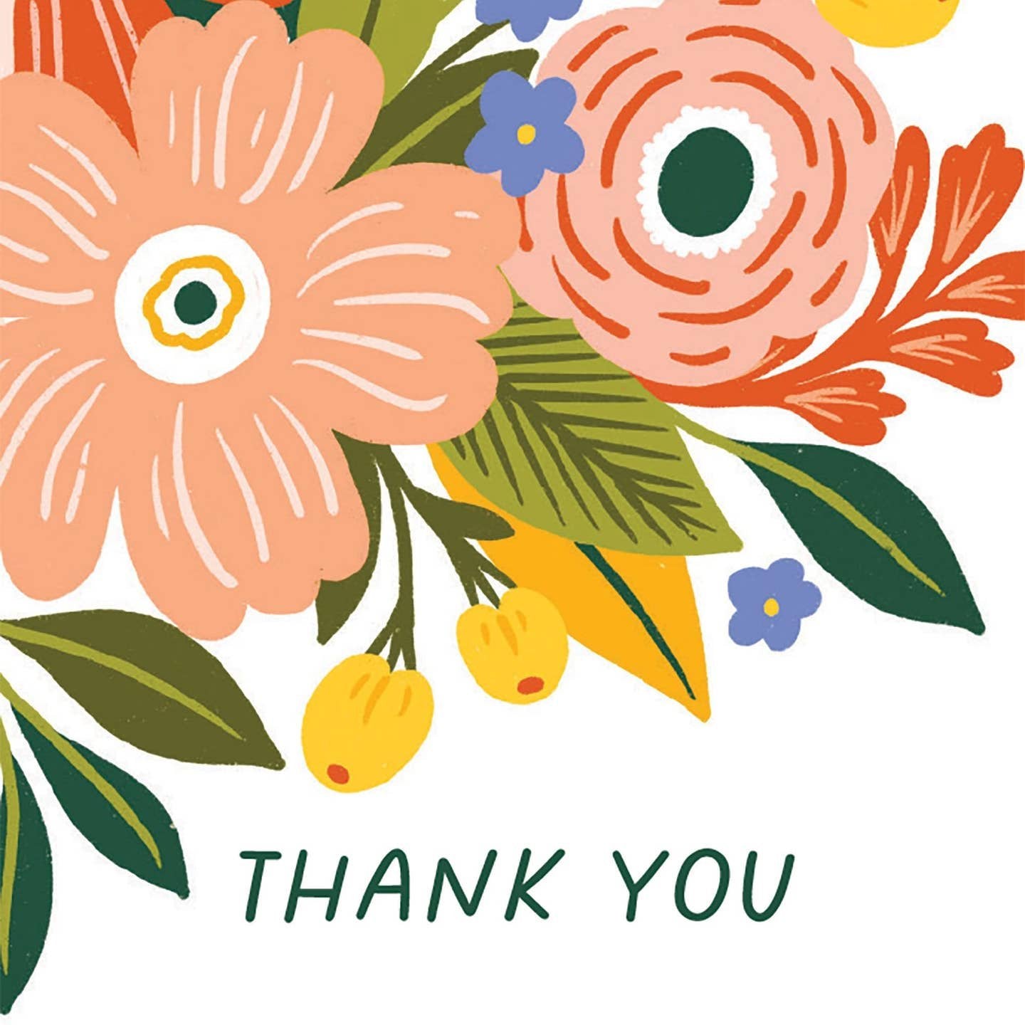 Garden Bouquet Thank You Floral Arrangement Card