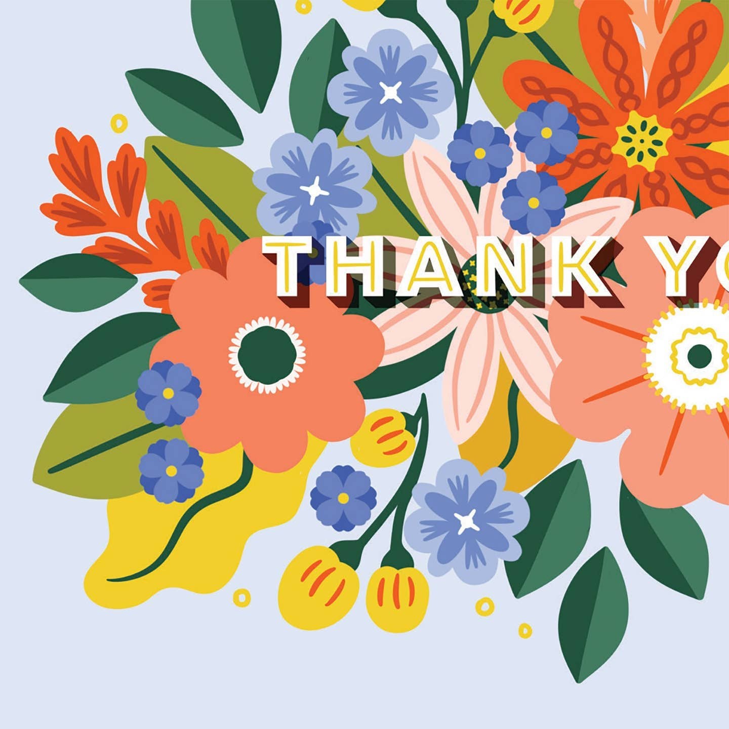 Thank you Floral Explosion Card