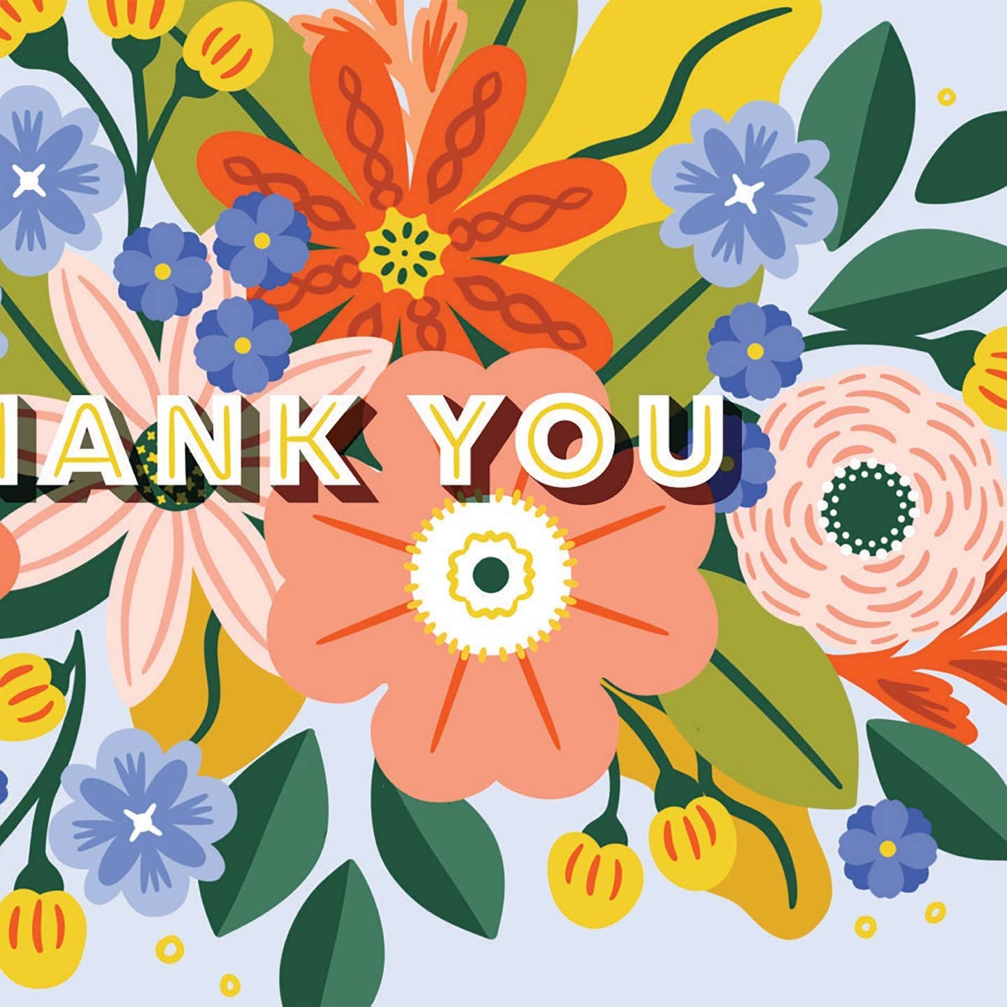 Thank you Floral Explosion Card
