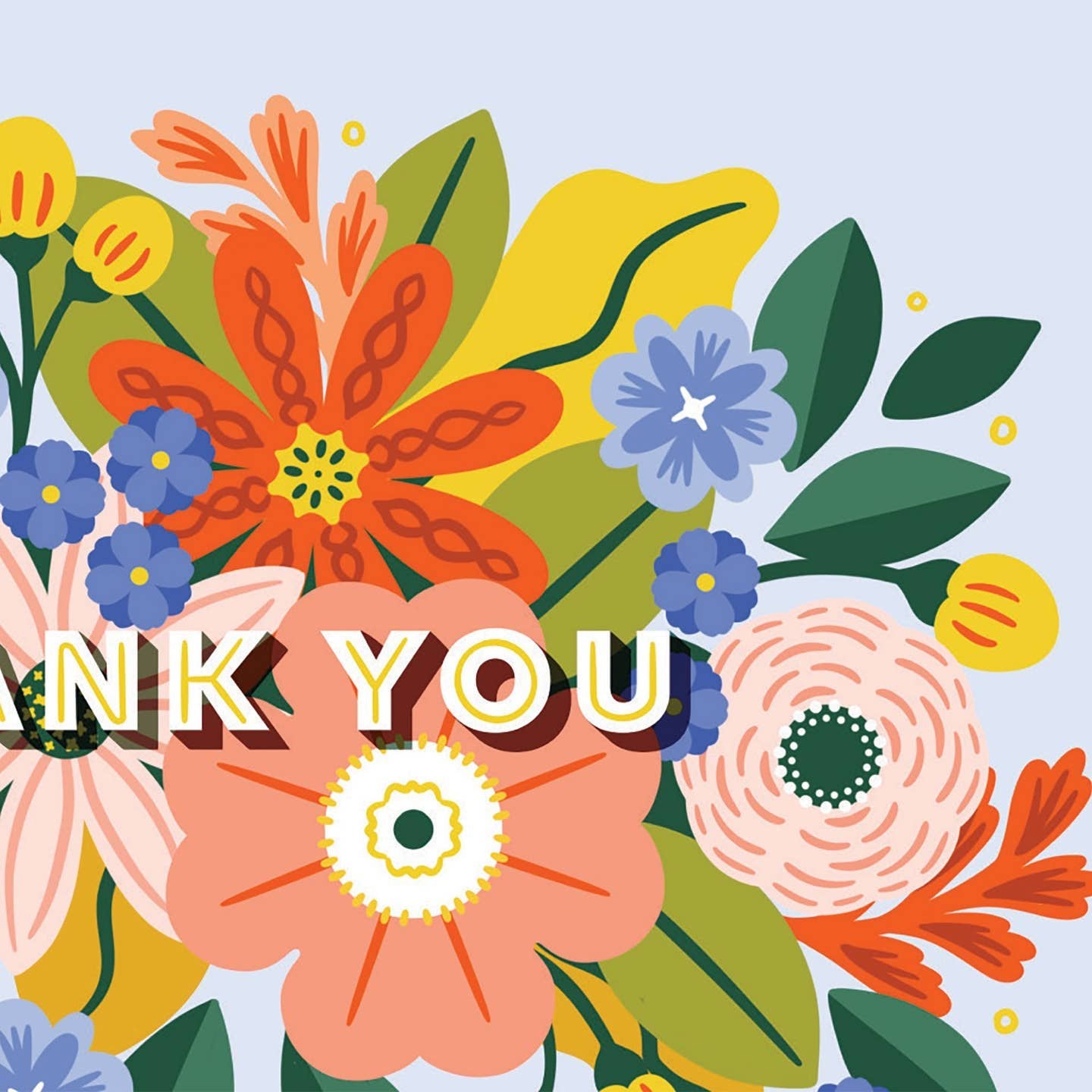 Thank you Floral Explosion Card