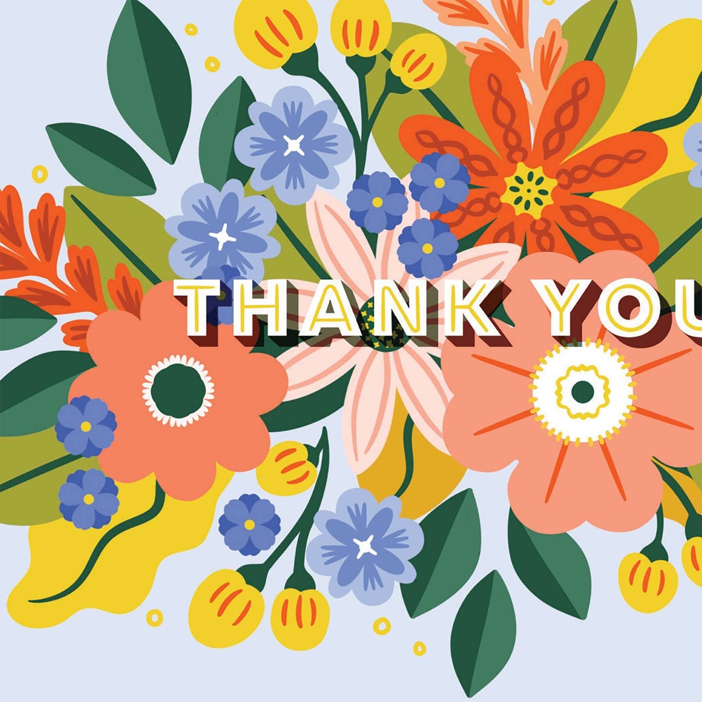 Thank you Floral Explosion Card