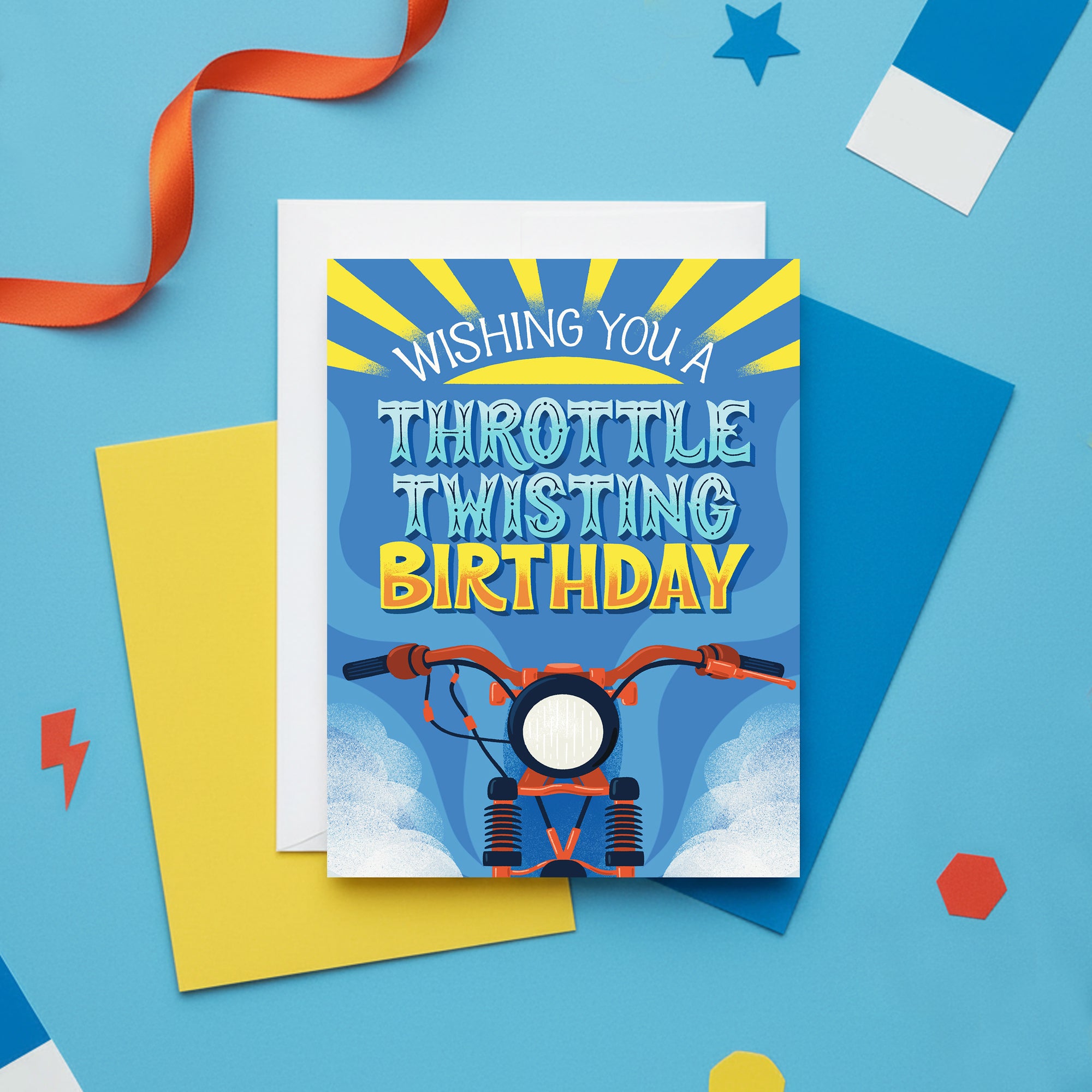 Throttle Twisting Birthday Motorcycle Card