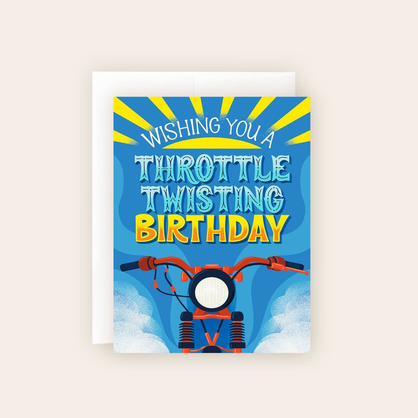 Throttle Twisting Birthday Motorcycle Card