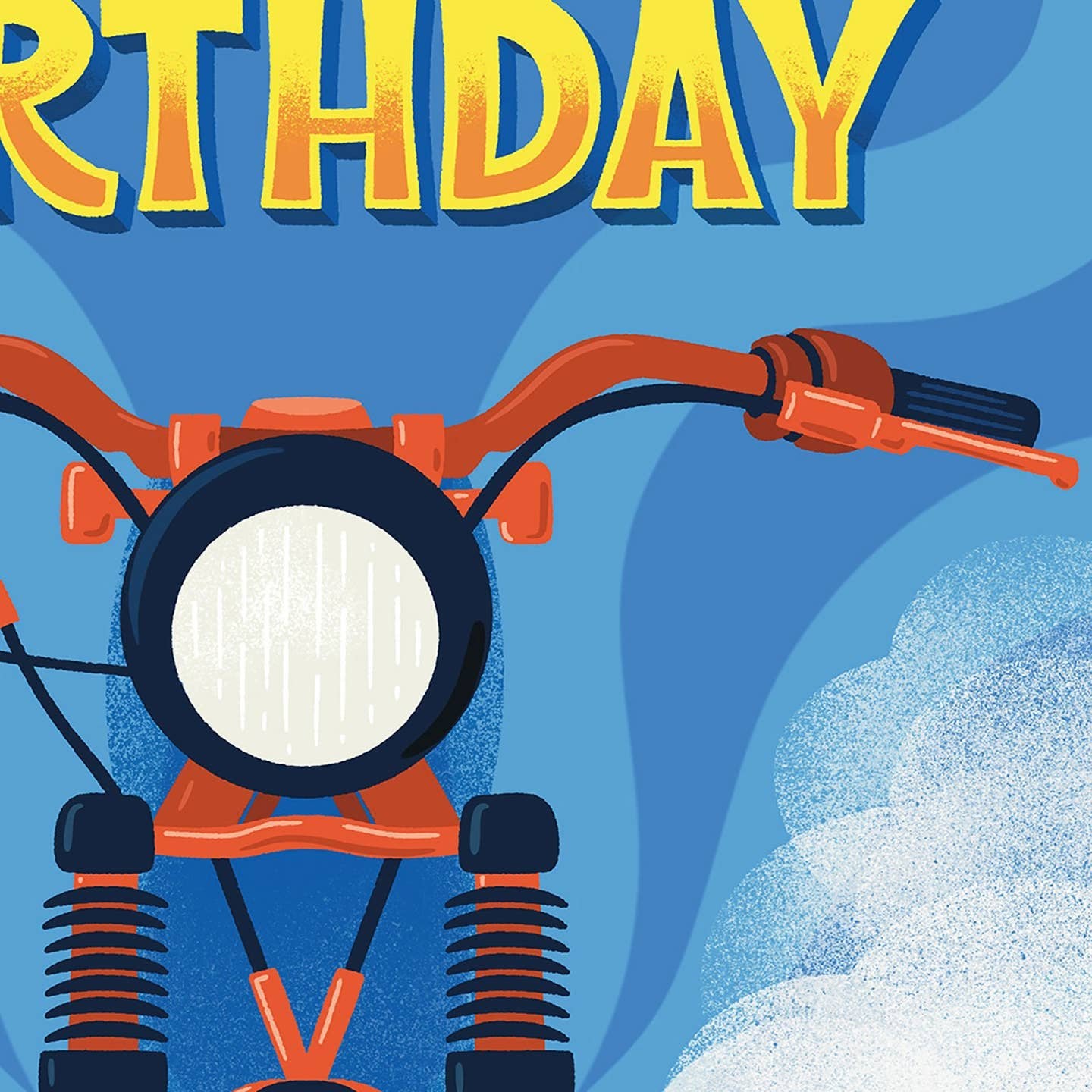 Throttle Twisting Birthday Motorcycle Card