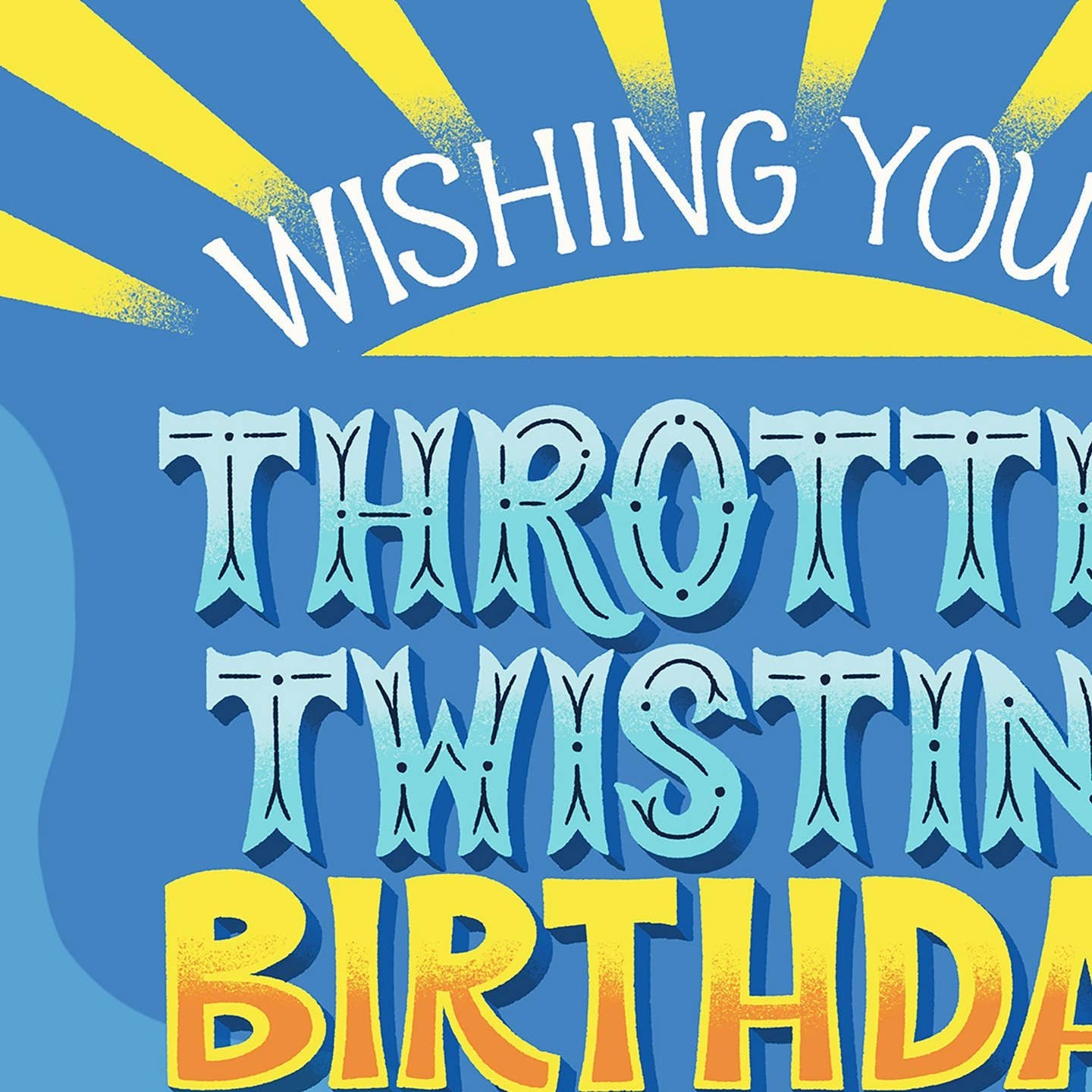 Throttle Twisting Birthday Motorcycle Card