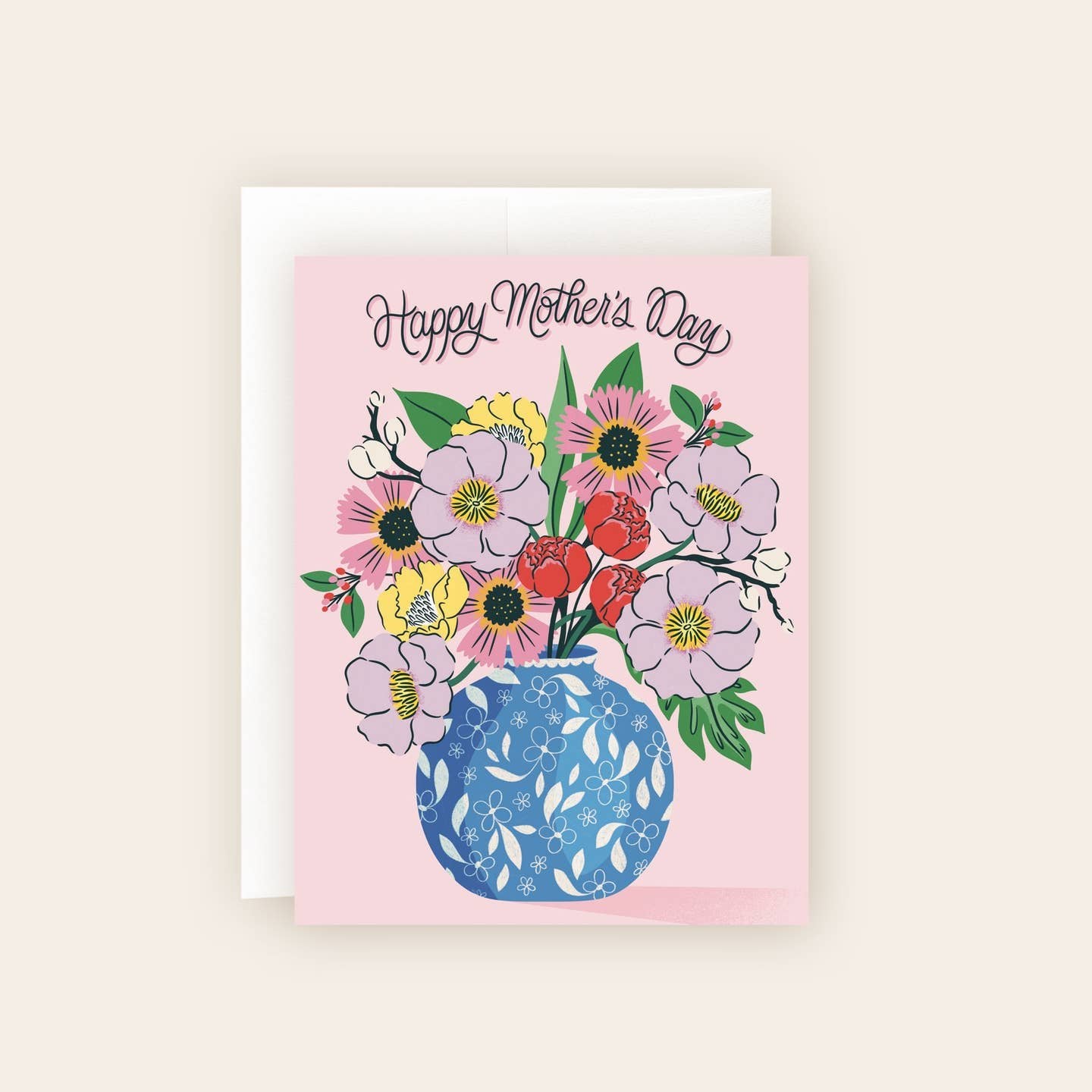 Mother's Day Floral Vase Card