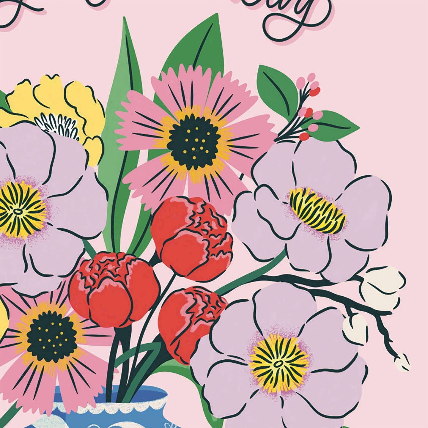 Mother's Day Floral Vase Card