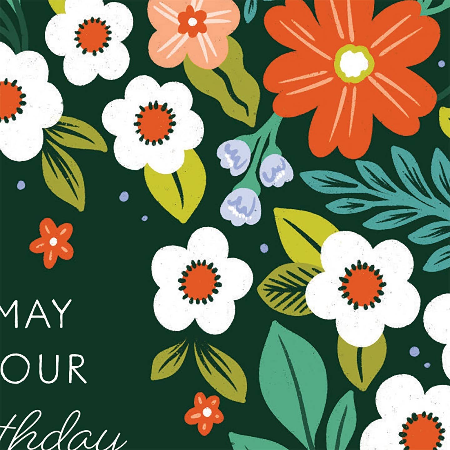 Wishing You Everything Birthday Elegant Floral Card