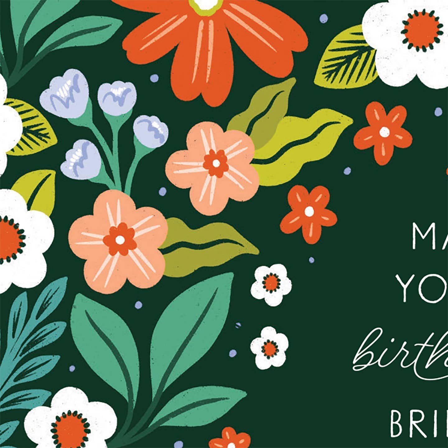Wishing You Everything Birthday Elegant Floral Card
