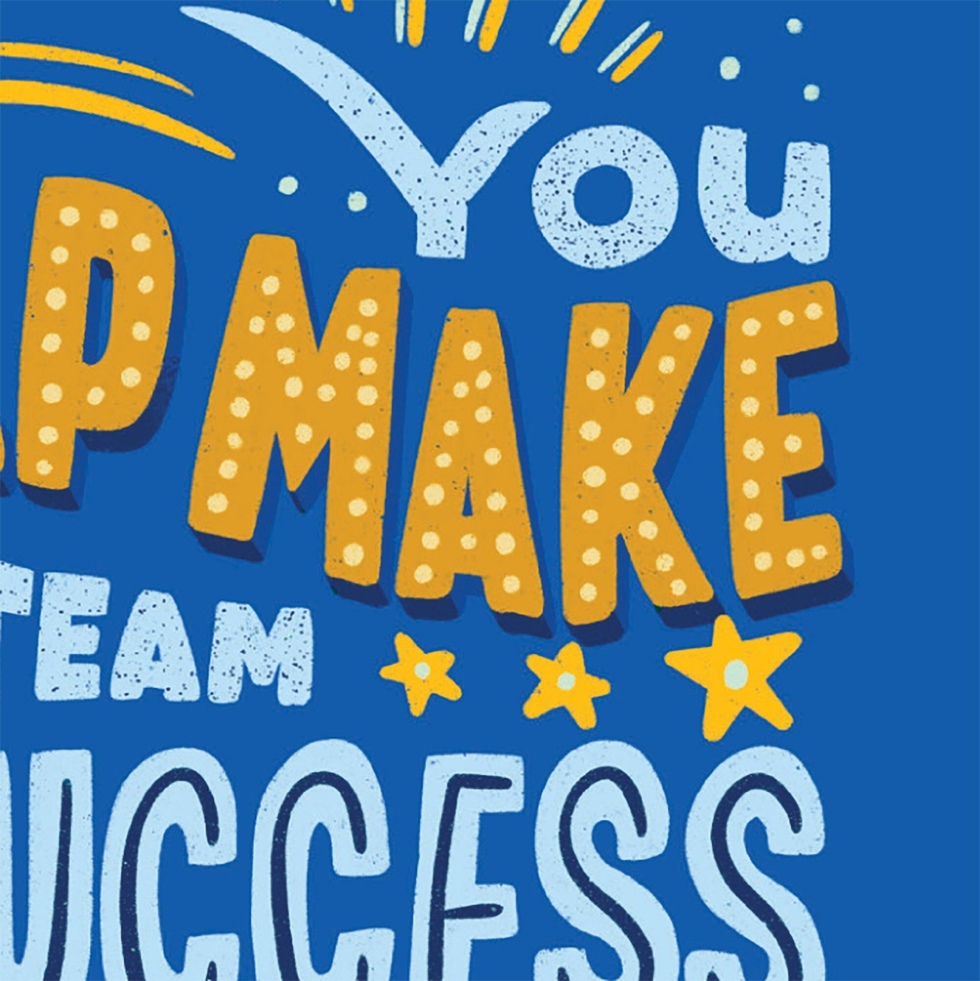 Team Work Success Anniversary Card