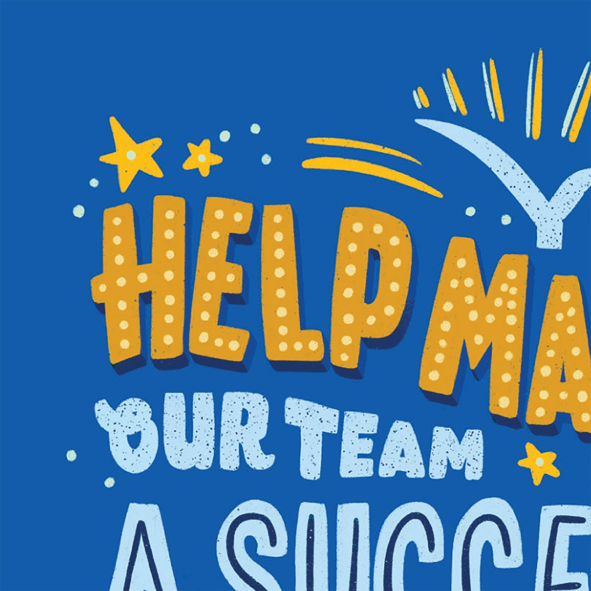 Team Work Success Anniversary Card