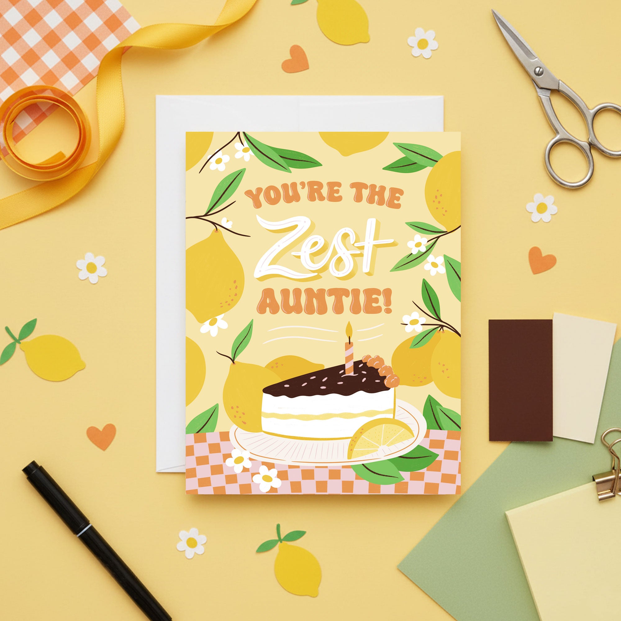 Zest Auntie Birthday Card