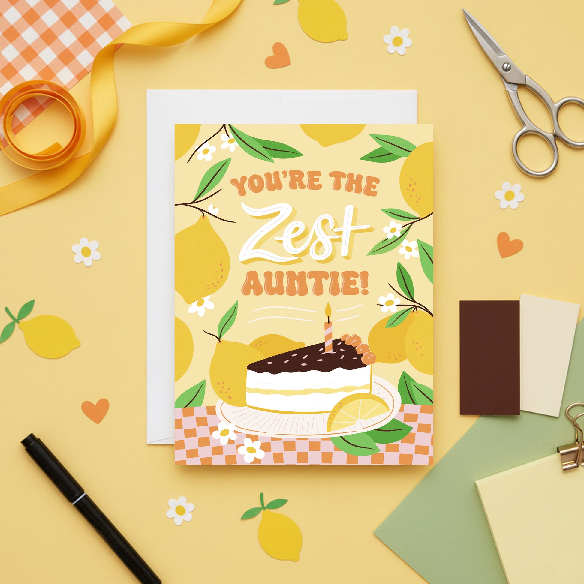 Zest Auntie Birthday Card